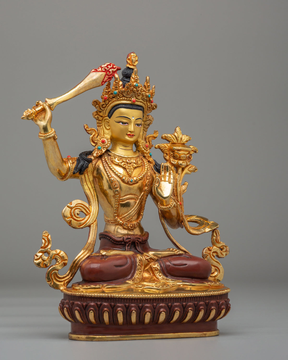 Buddhist Altar Manjushri Statue | Spiritual Home Decor