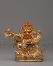 Mahakala Bergachen Wrathful Statue