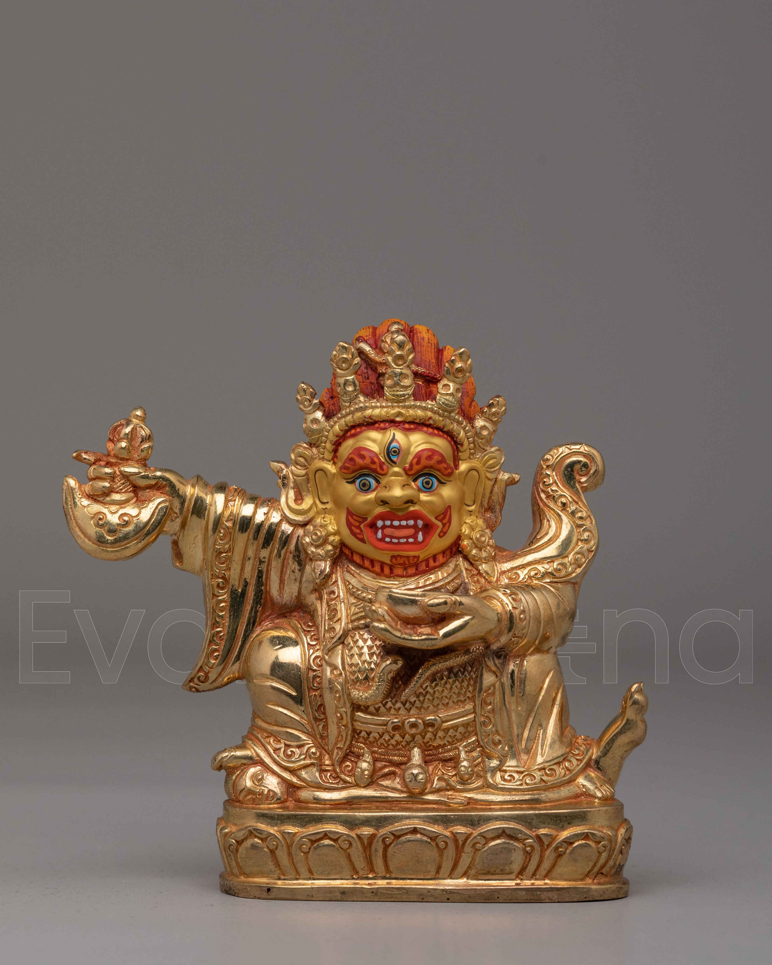 Mahakala Bergachen Wrathful Statue