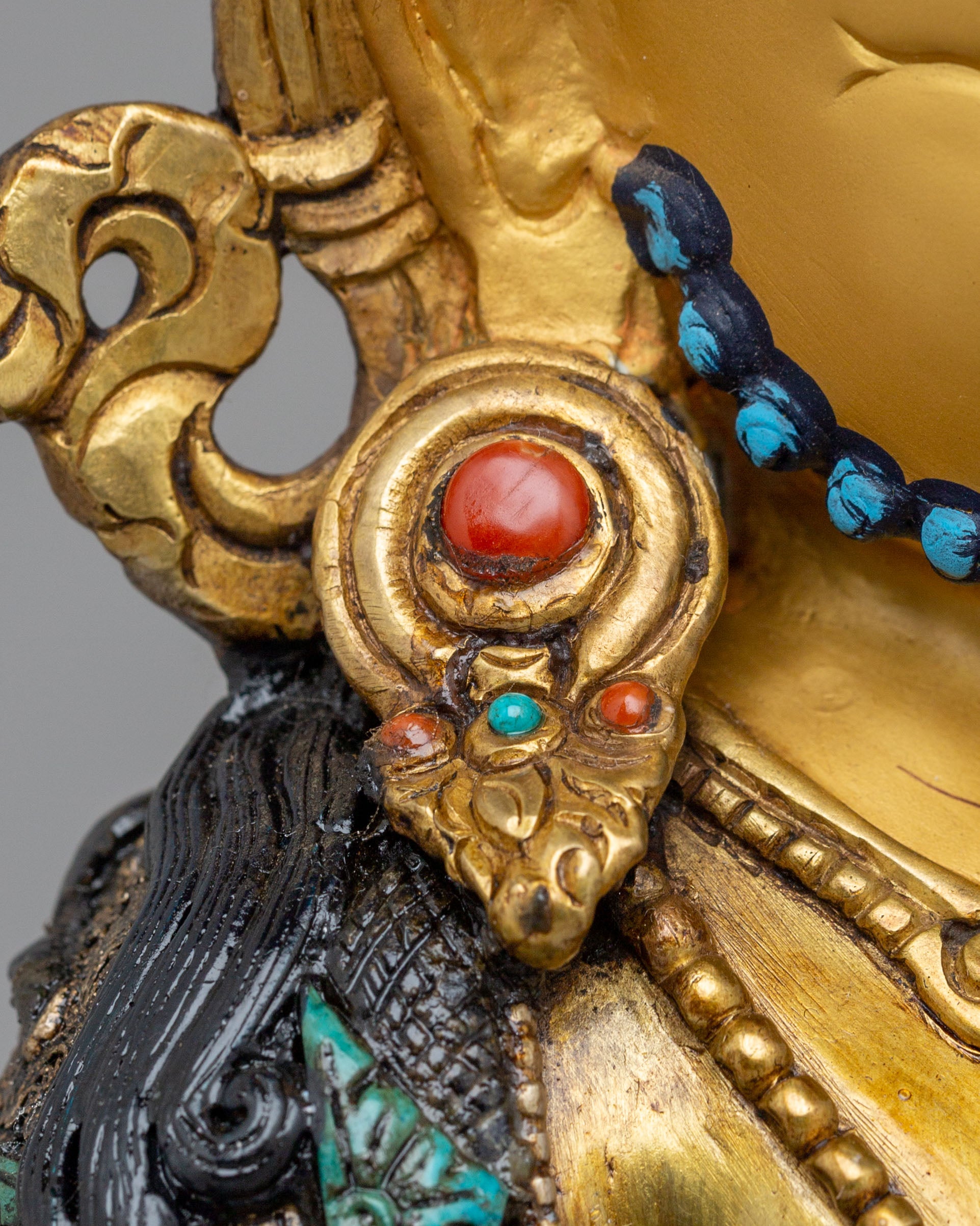 Tibetan Dzambhala Altar Statue | Prosperity and Meditation Shrine Decor