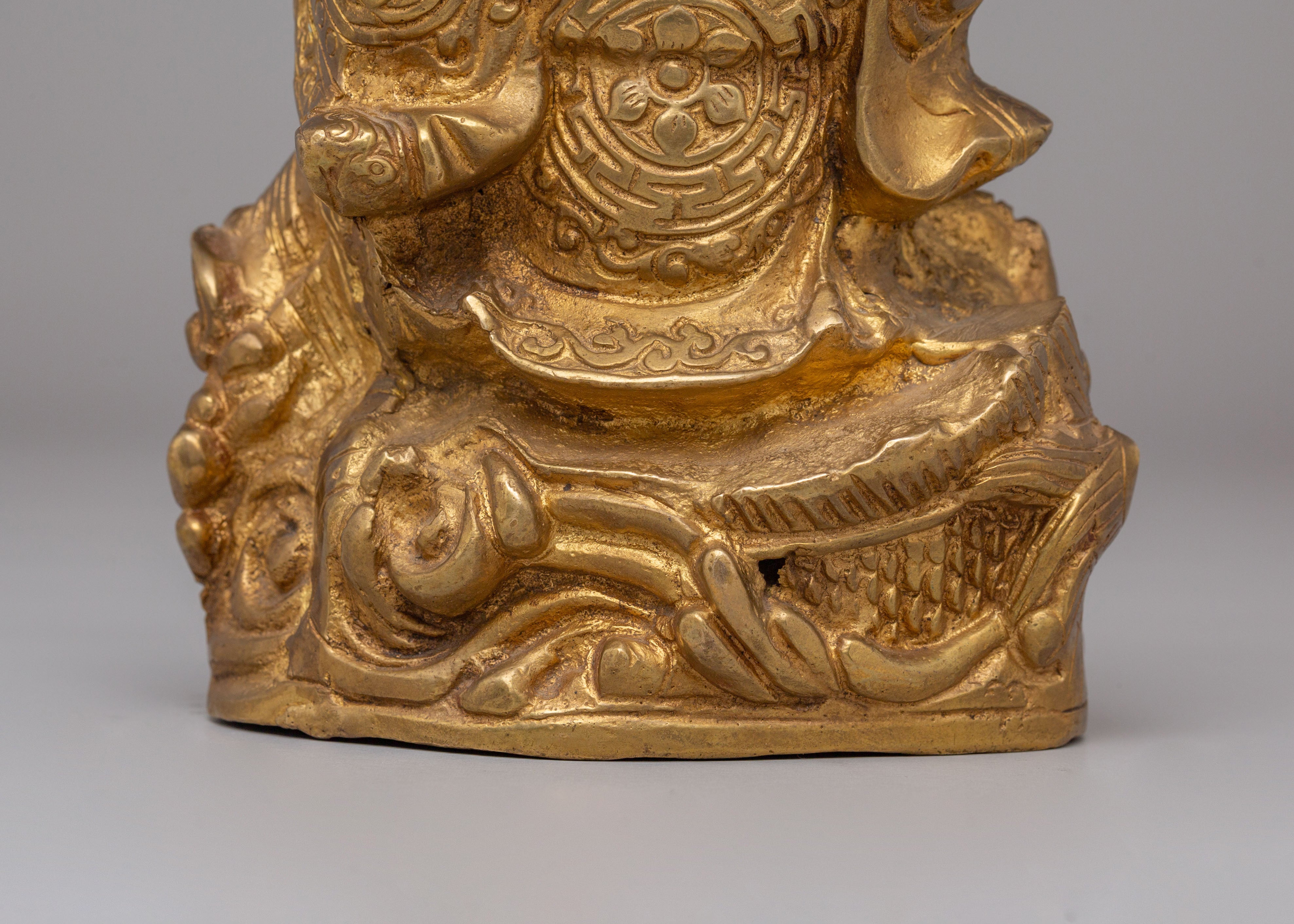 Handmade Laughing Buddha Statue | Brass Happy Buddha for Home Decor and Prosperity