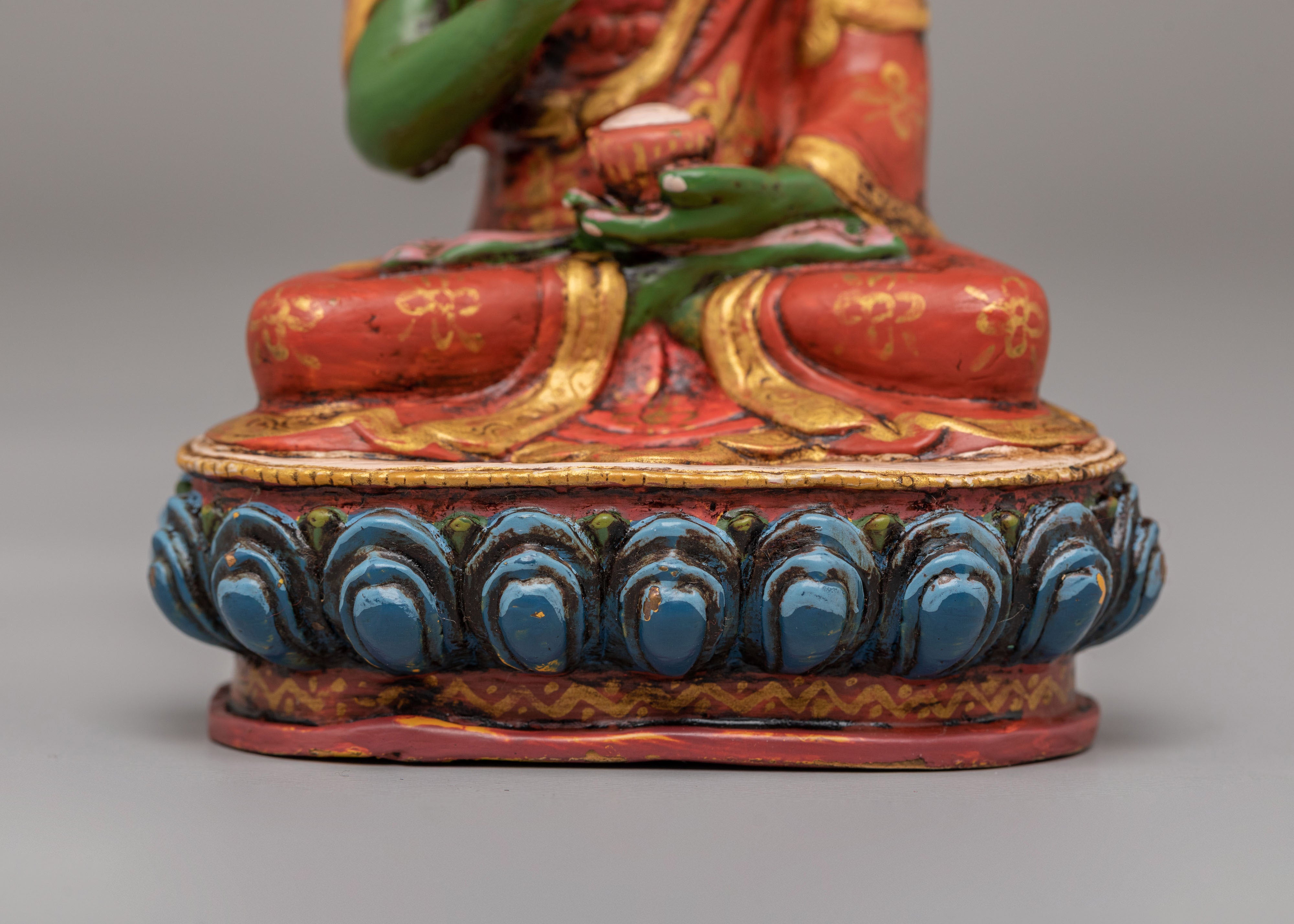 Traditional Amogasiddhi Buddha Statue | Symbol of Fearlessness and Spiritual Strength