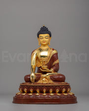 Gold Plated Shakyamuni Buddha Statue
