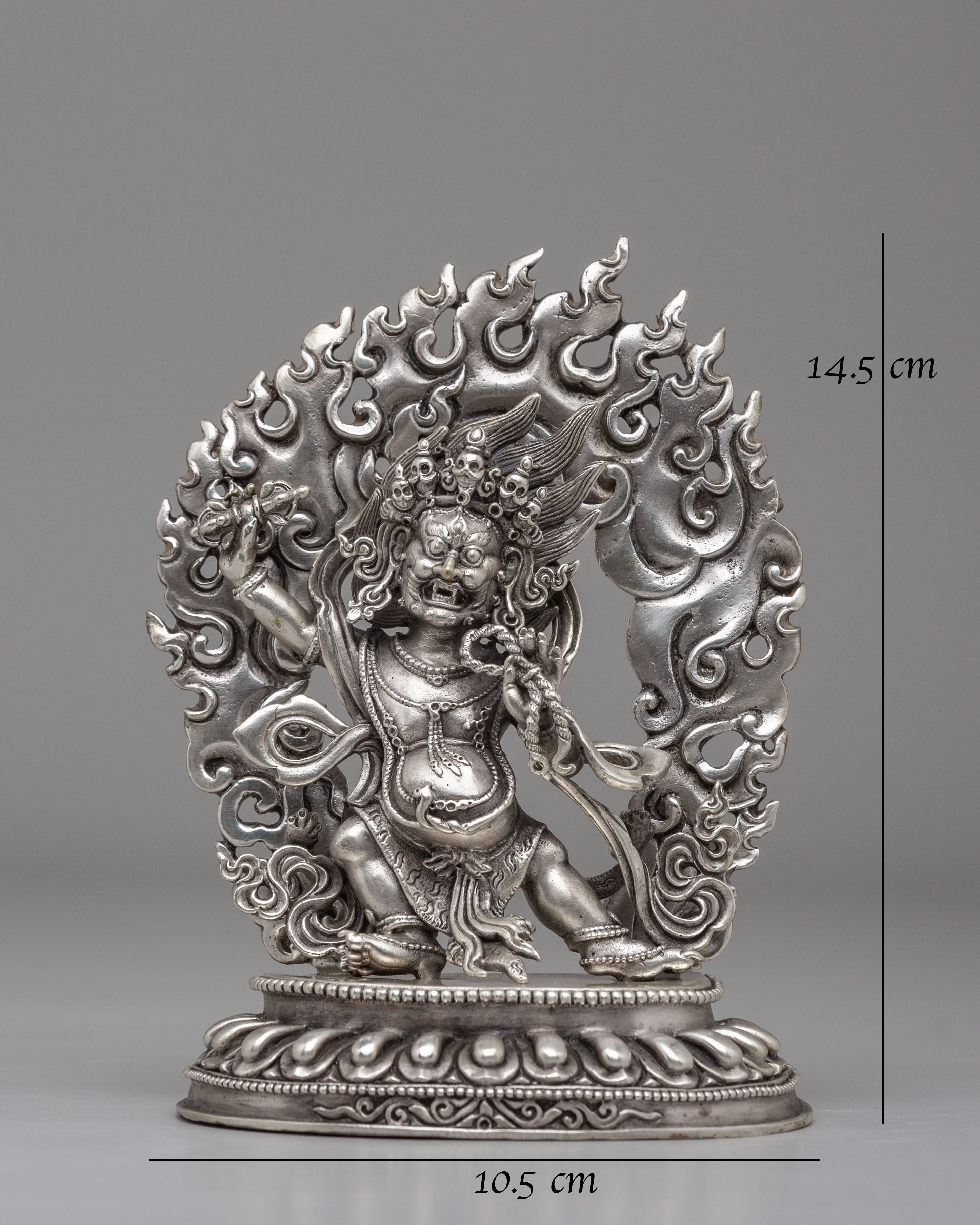 Vajrayana Protector Deity Vajrapani Statue | Sacred Buddhist Bodhisattva Sculpture