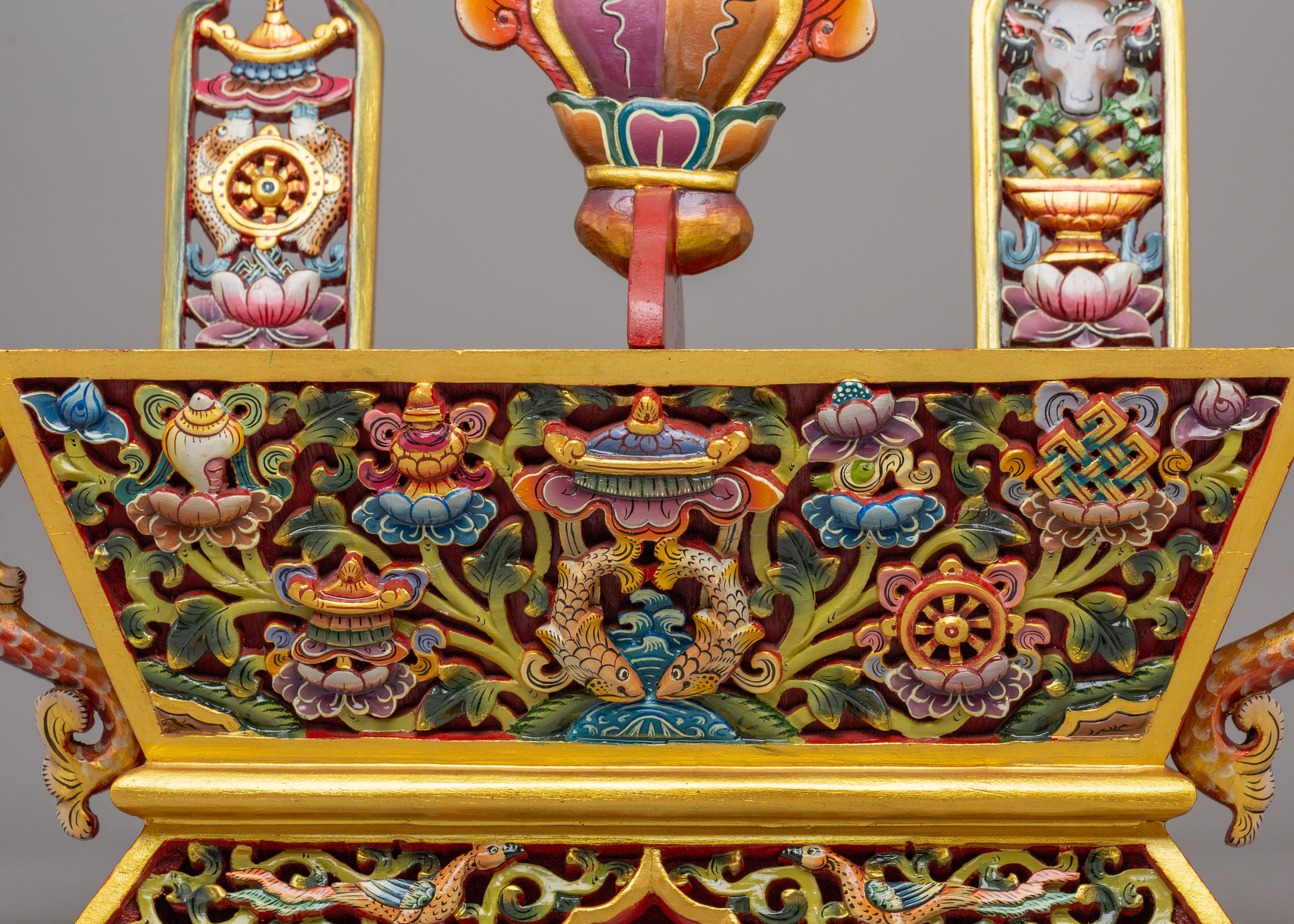 Tibetan Chemar Box | Sacred Rituals and Meditation Decor