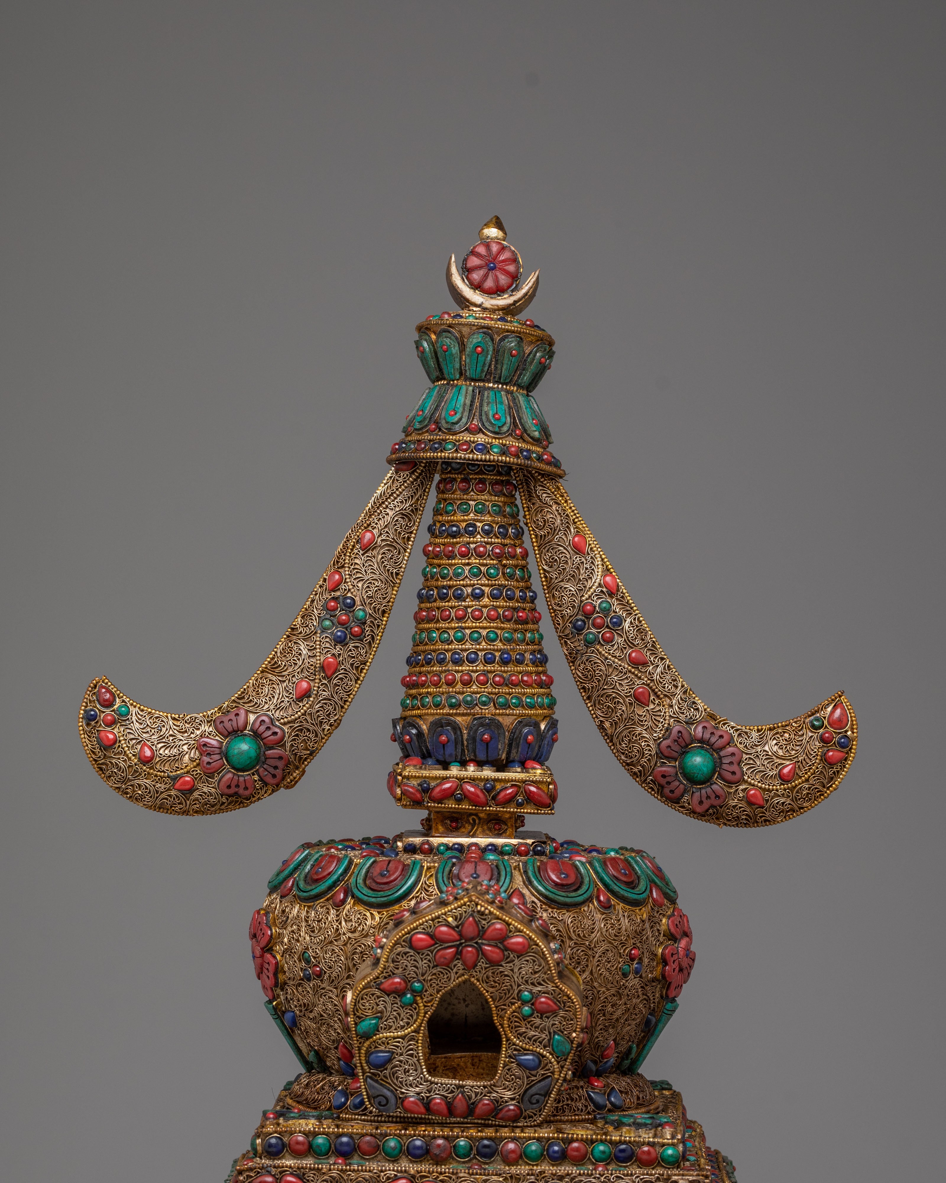 Traditional Sacred Jangchub Stupa | Tibetan Buddhist Shrine Decor