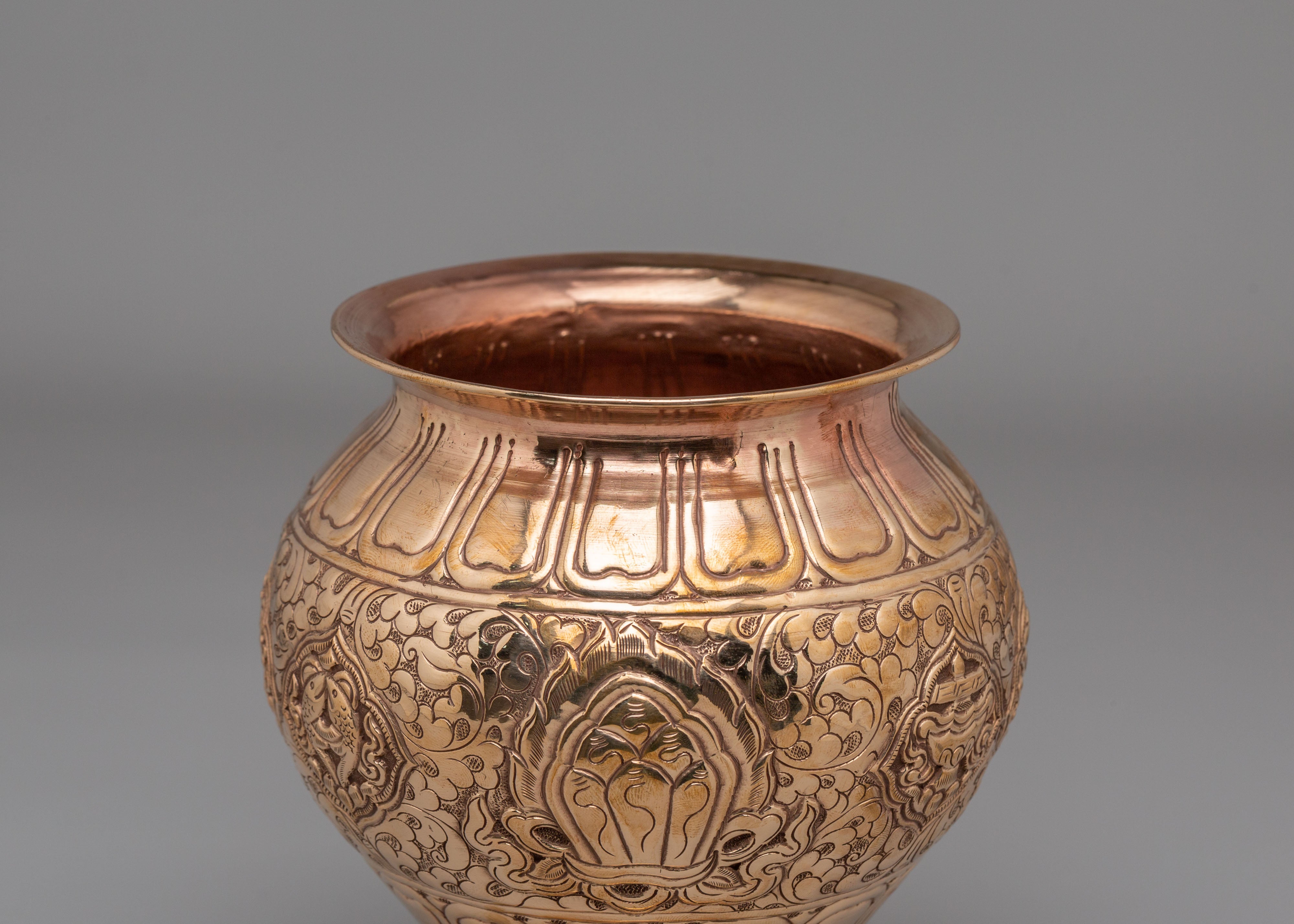 Himalayan Ritual Kalash | Auspicious Buddhist Offering Vessel