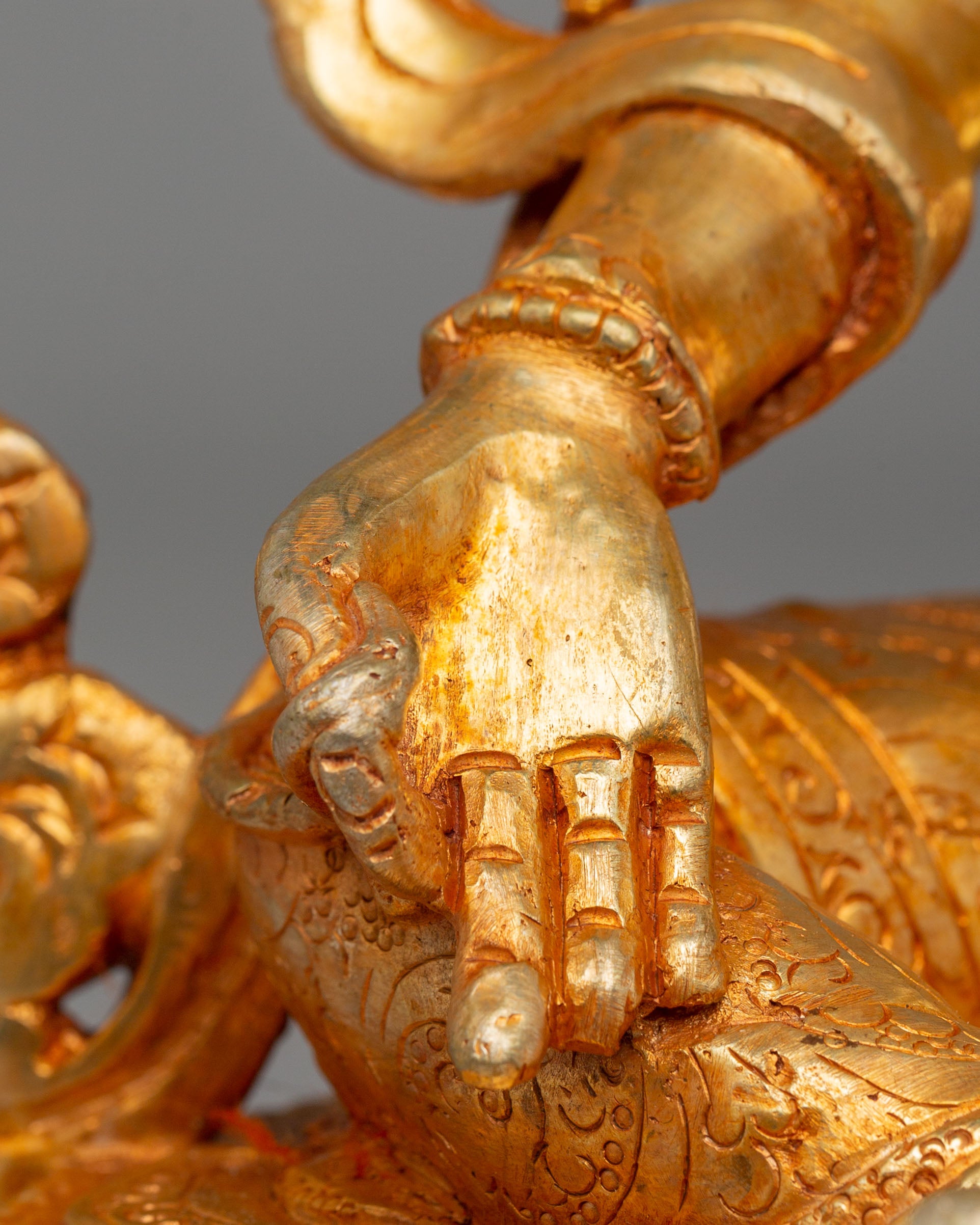 Vajrayana Green Tara Compassion Deity Statue | Tibetan Handmade Art