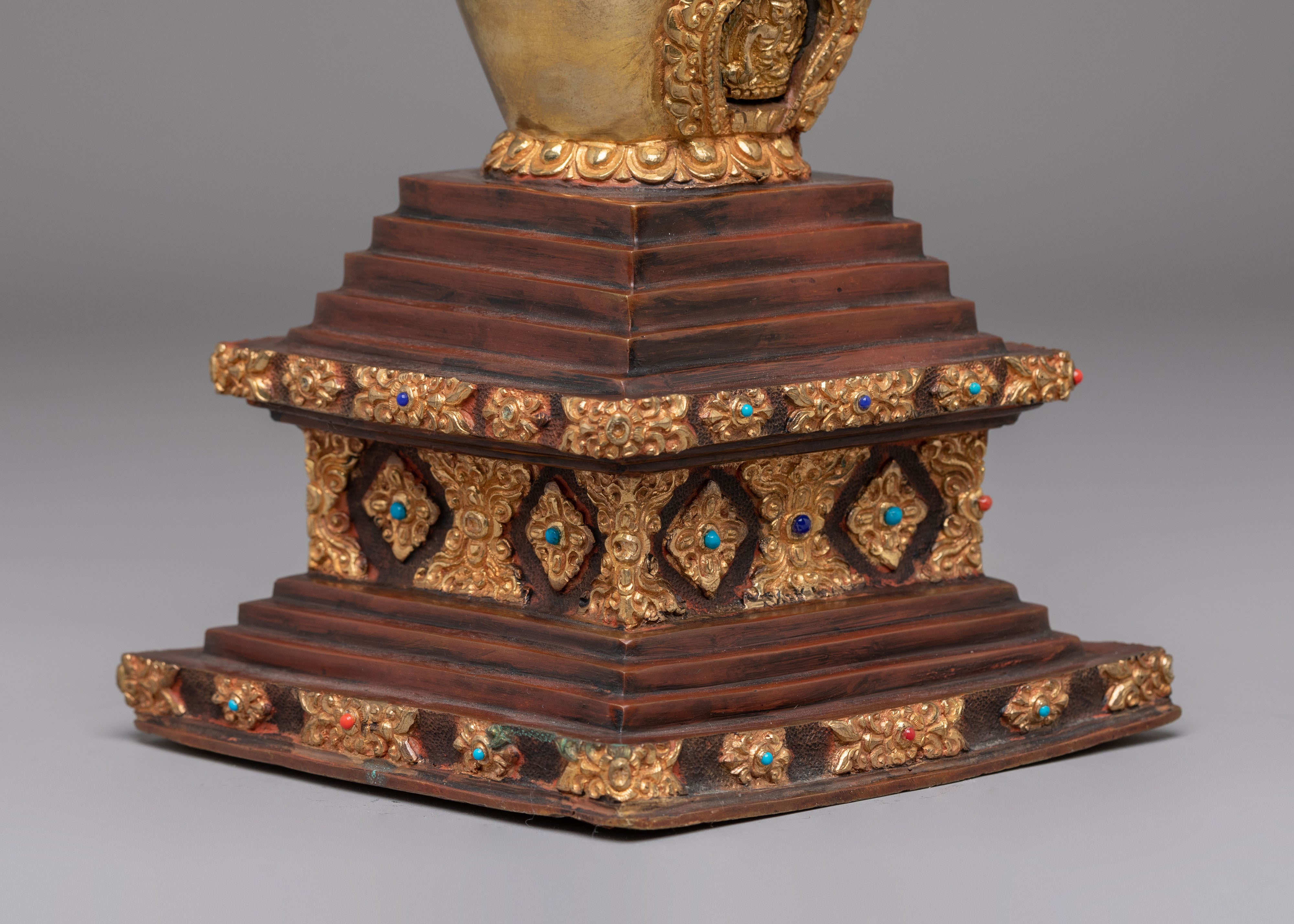 Shakyamuni Buddha Stupa for Altar | Sacred Tibetan Stupa for Meditation