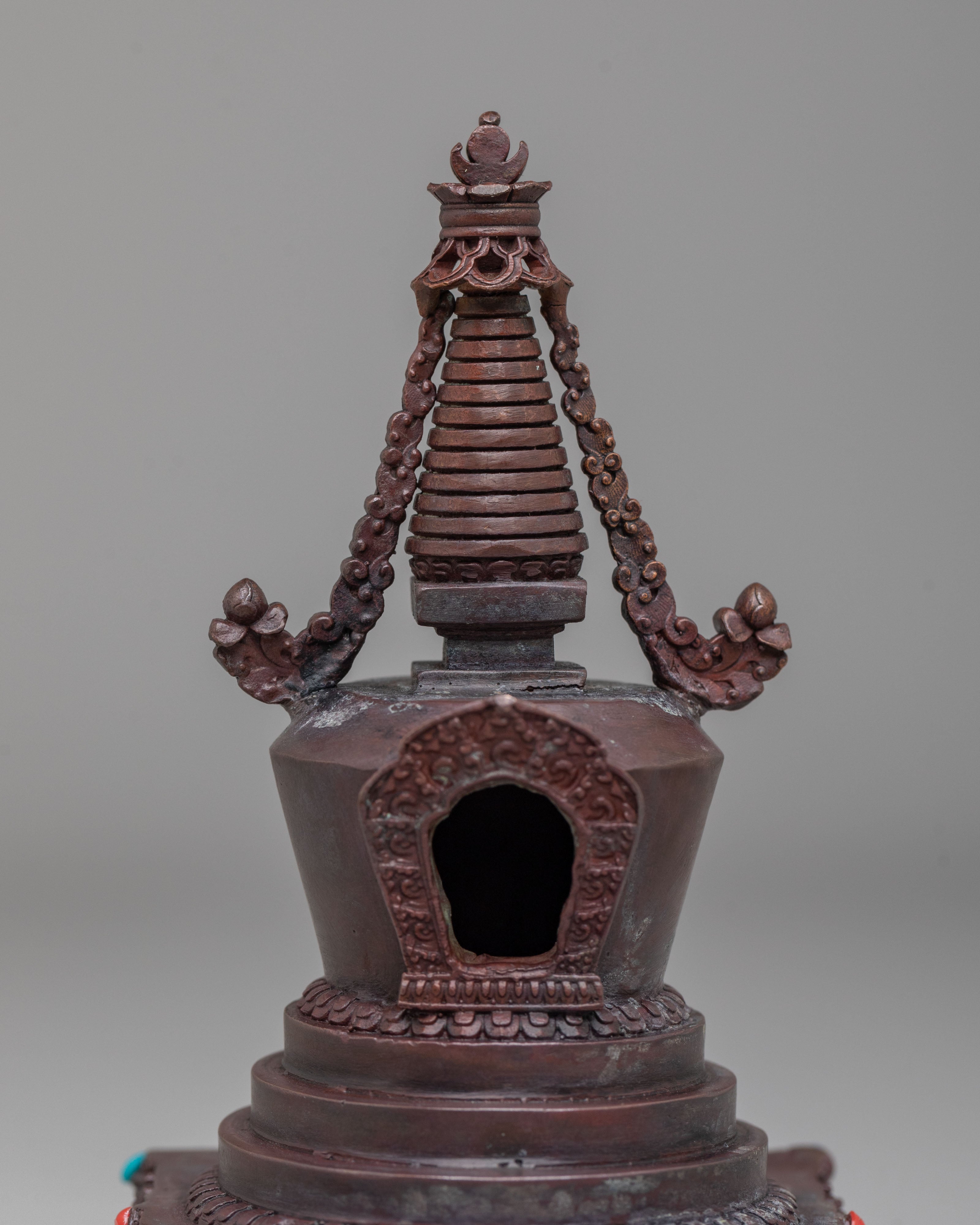 Machine Made Stupa Set | Perfect for Altars Meditation Spaces & Decor