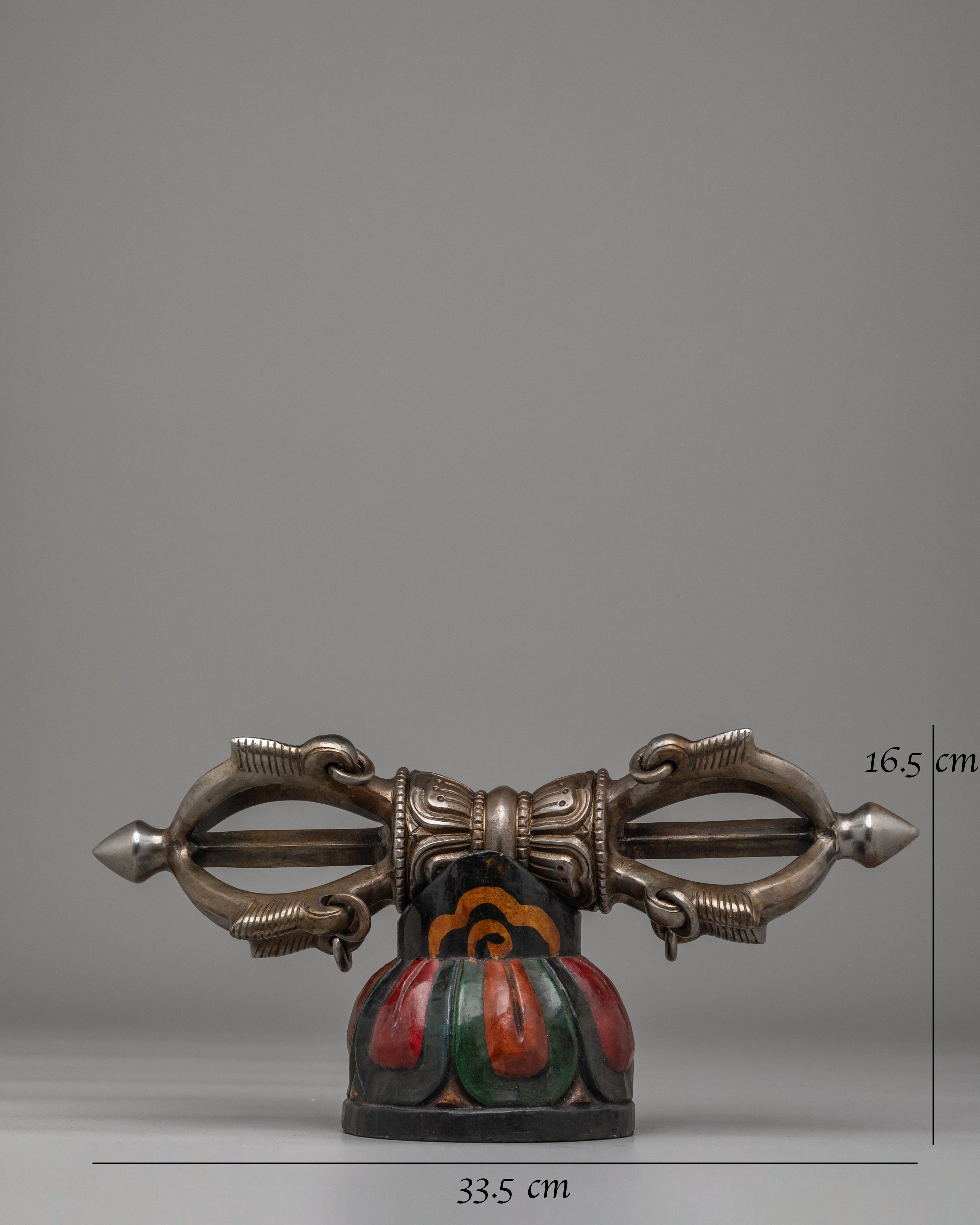 Buddhist Altar Vajra | Handcrafted Wooden Dorje