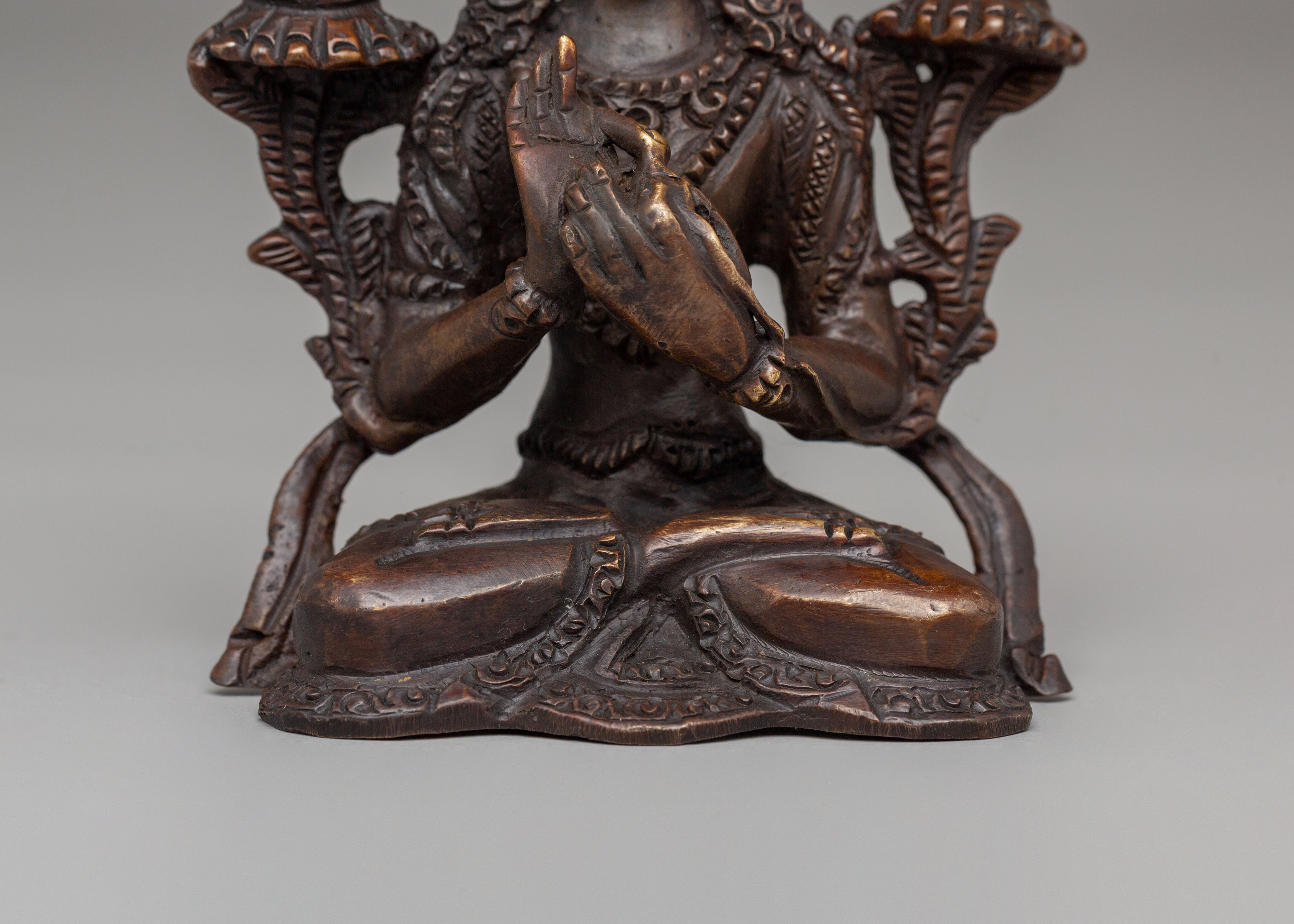 Himalayan Manjushri Spiritual Statue | Bodhisattva of Wisdom