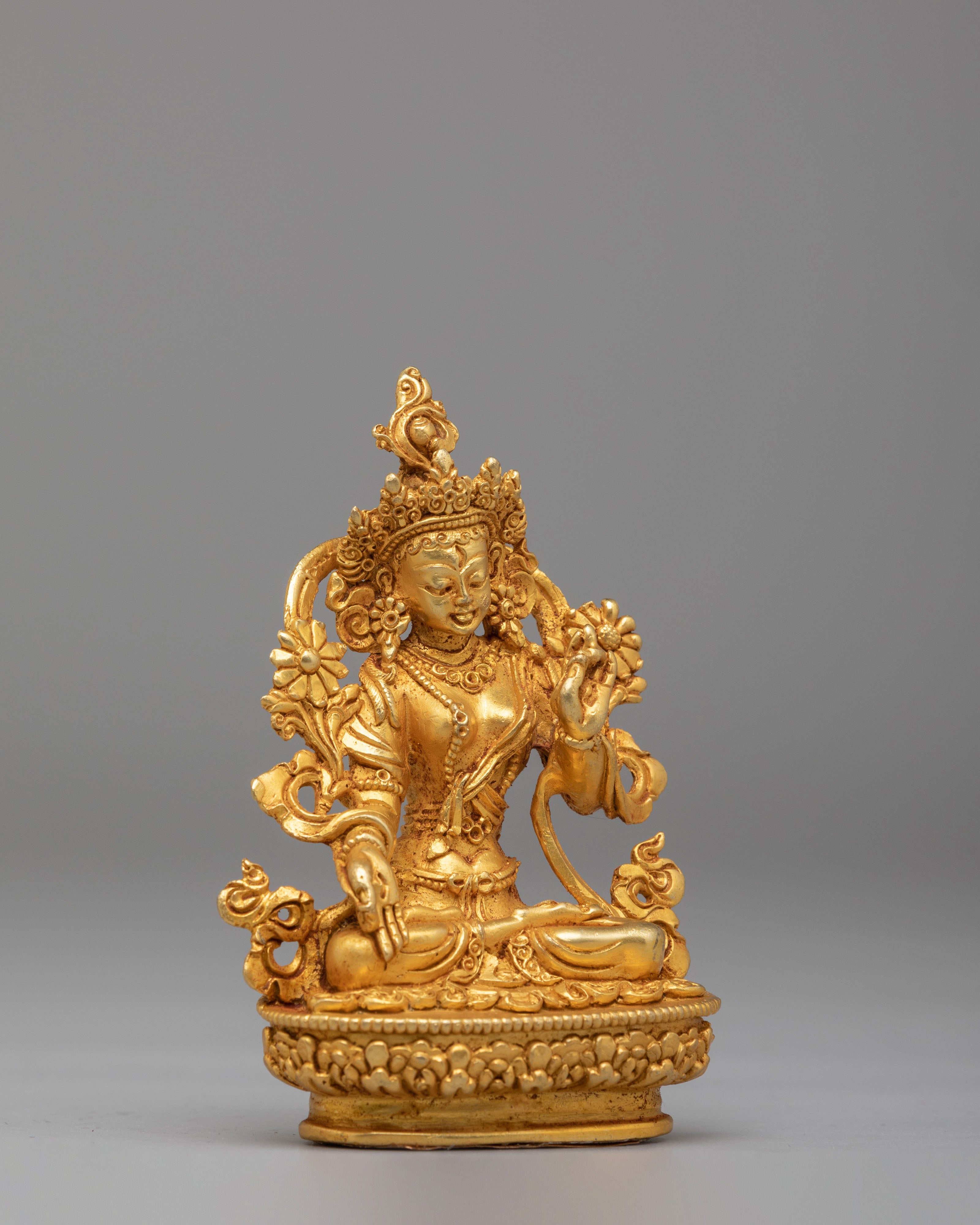 White Tara Buddha Statue Set | Sacred Buddhist Decor
