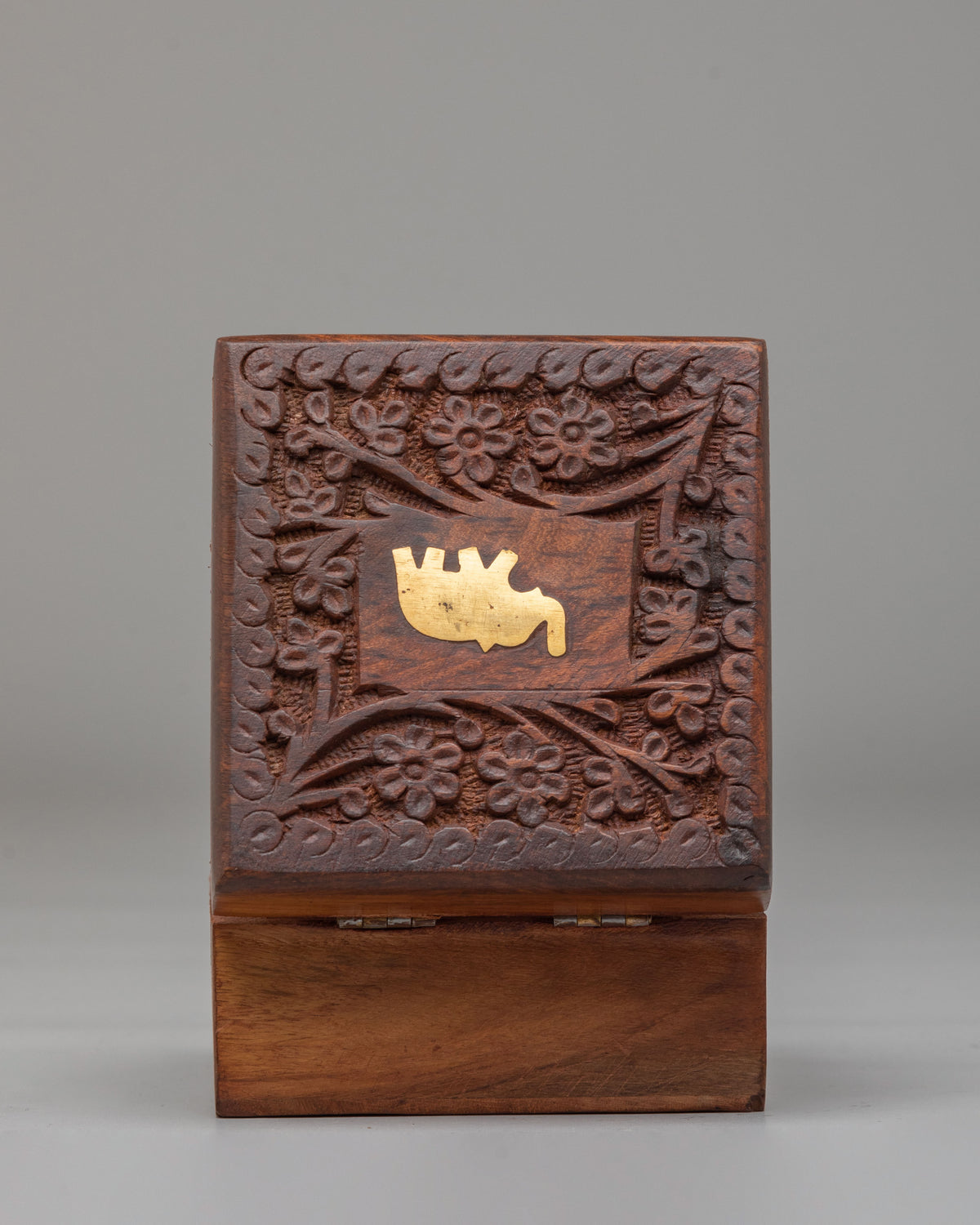 Traditional Buddhist Treasure Box | Handcrafted Wooden Storage Box