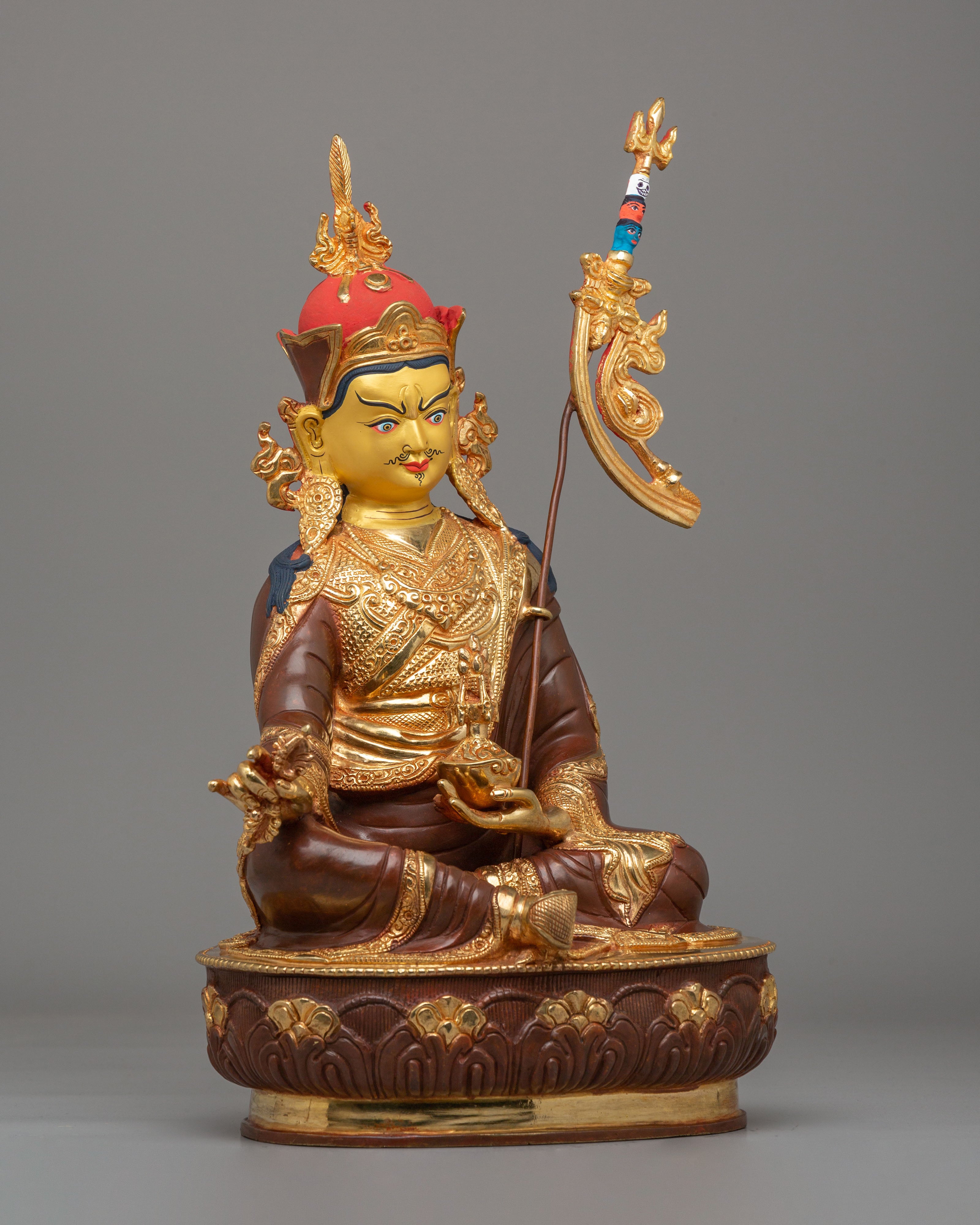 Padmasambhava Guru Rinpoche Figurine | Tibetan Buddhist Statue for Spiritual Decor