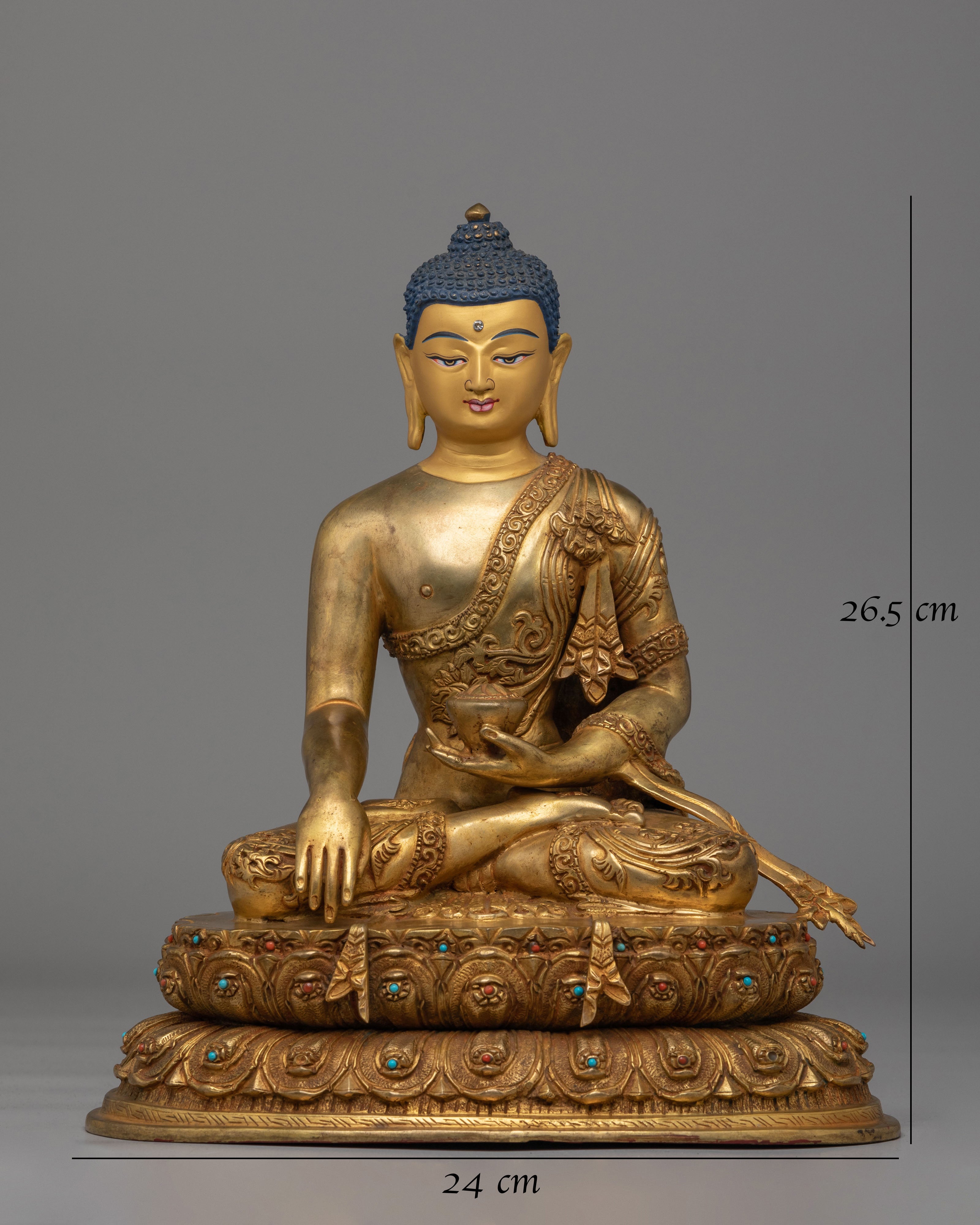 Sacred Ritual Shakyamuni Buddha Statue | Tibetan Enlightenment Figurine