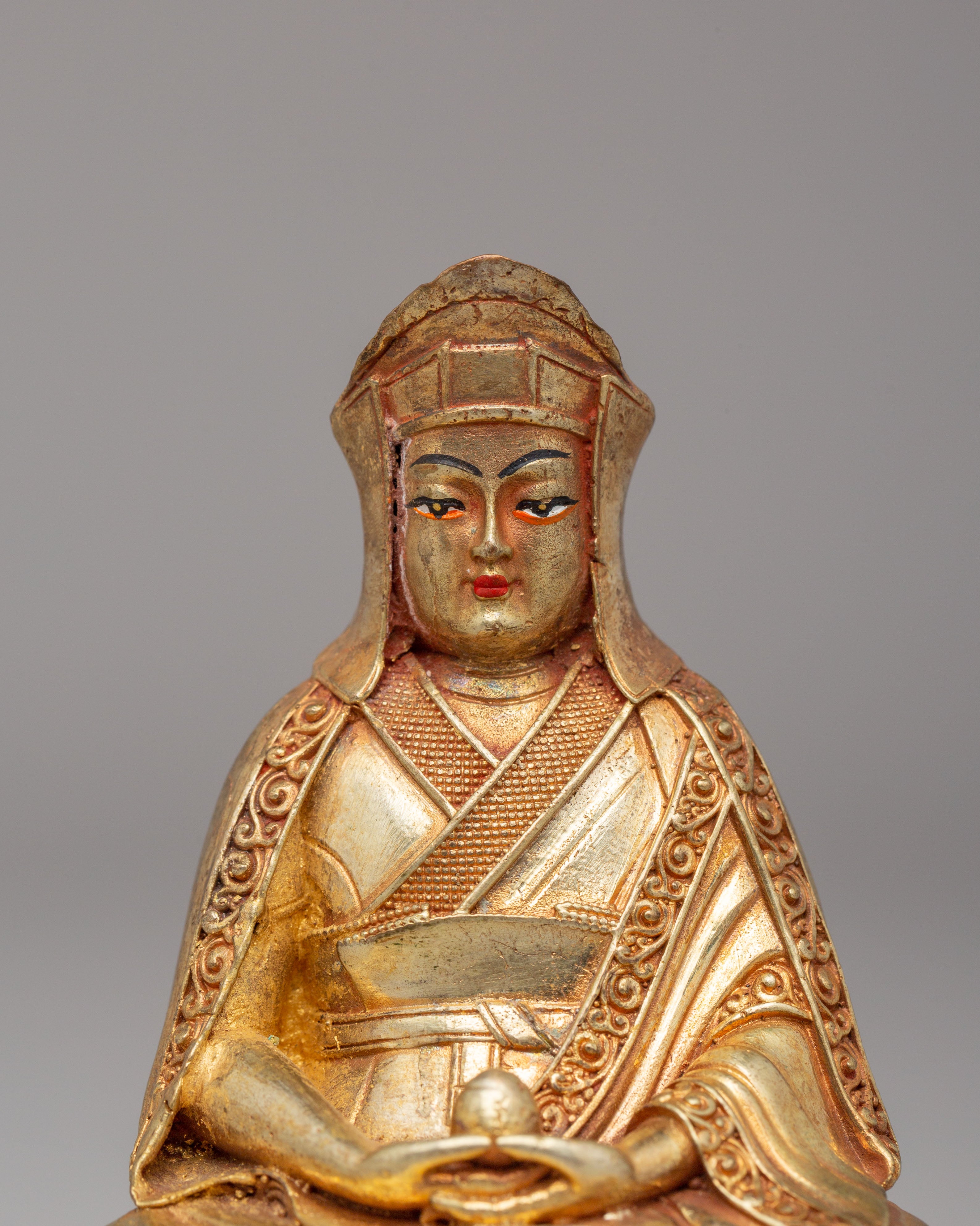 Buddhist Teacher Marpa Sculpture | Marpa Statue for Altar and Meditation