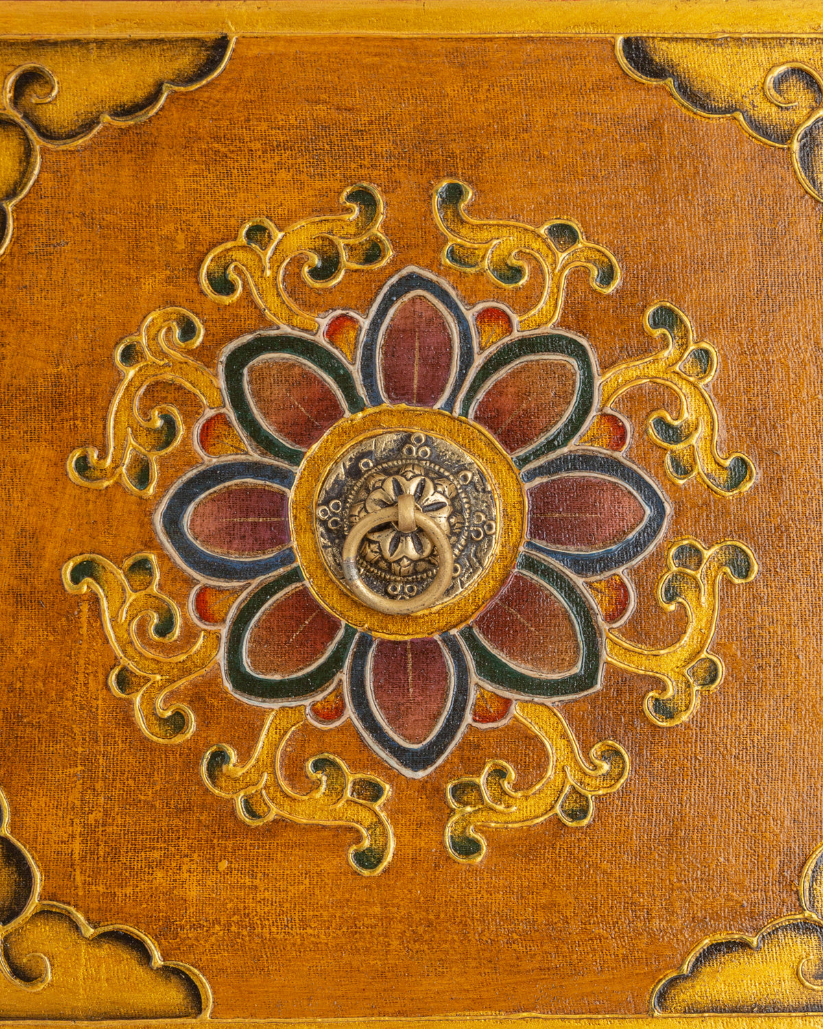 Traditional Wooden Box | Hand Painted Himalayan Decor