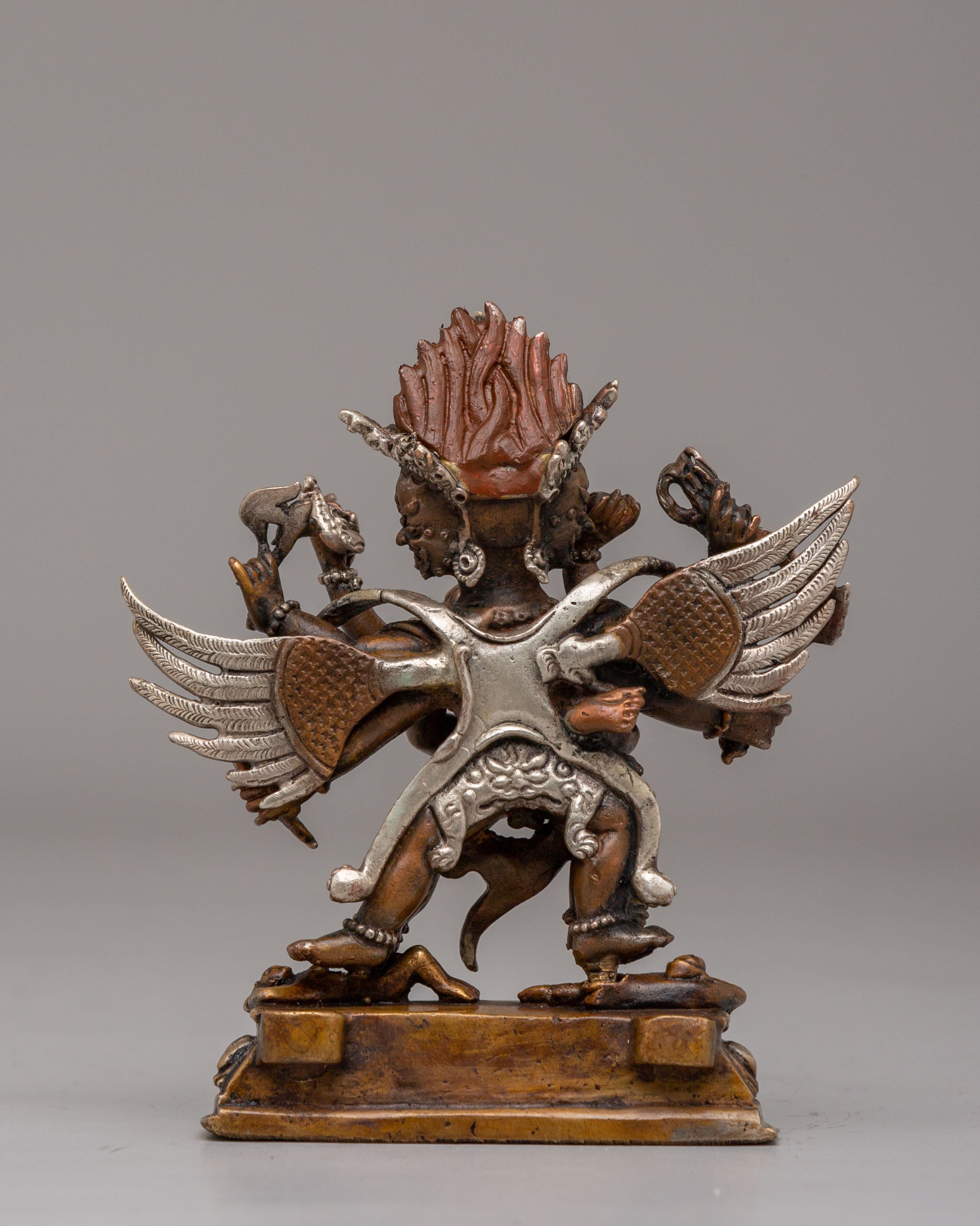 Machine Made Hayagriva with Consort Statue | Wrathful Deity Sculpture