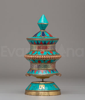 Tibetan Ritual Prayer Wheel