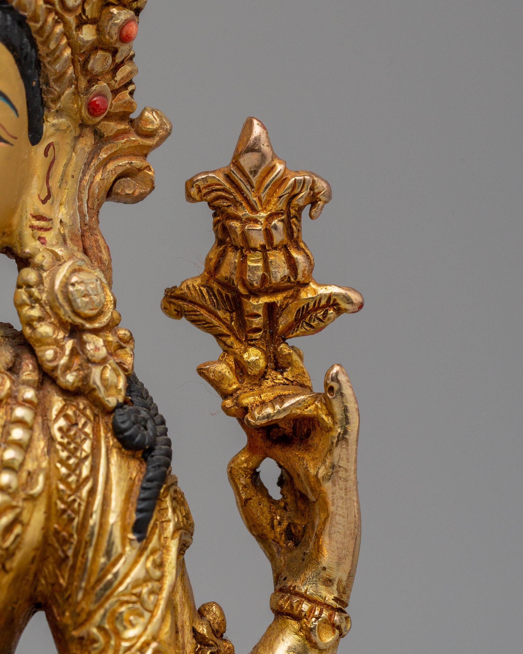 Handcrafted Chenrezig Statue | Tibetan Bodhisattva of Compassion Art