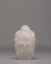 Buddha head sculpture