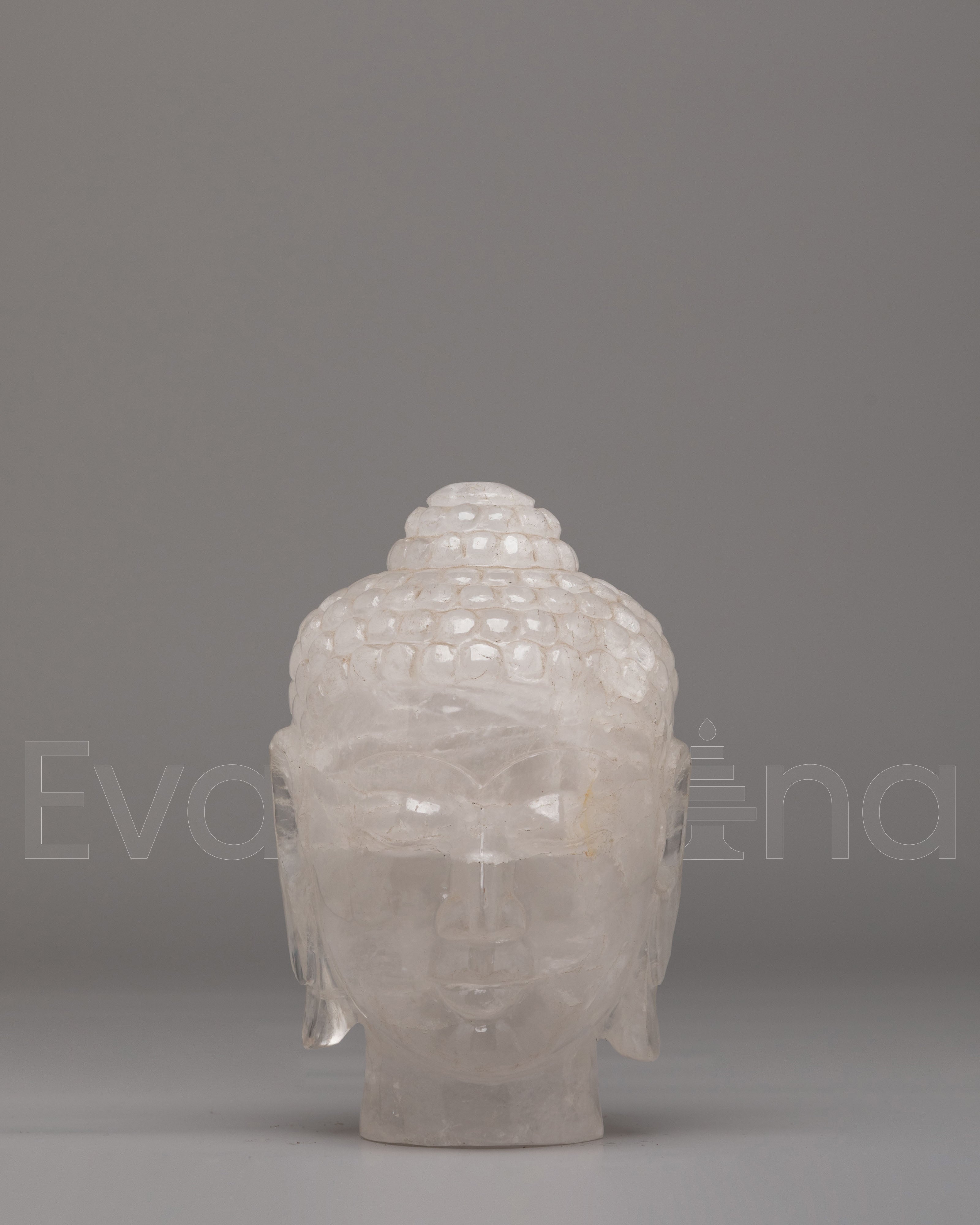 Buddha head sculpture
