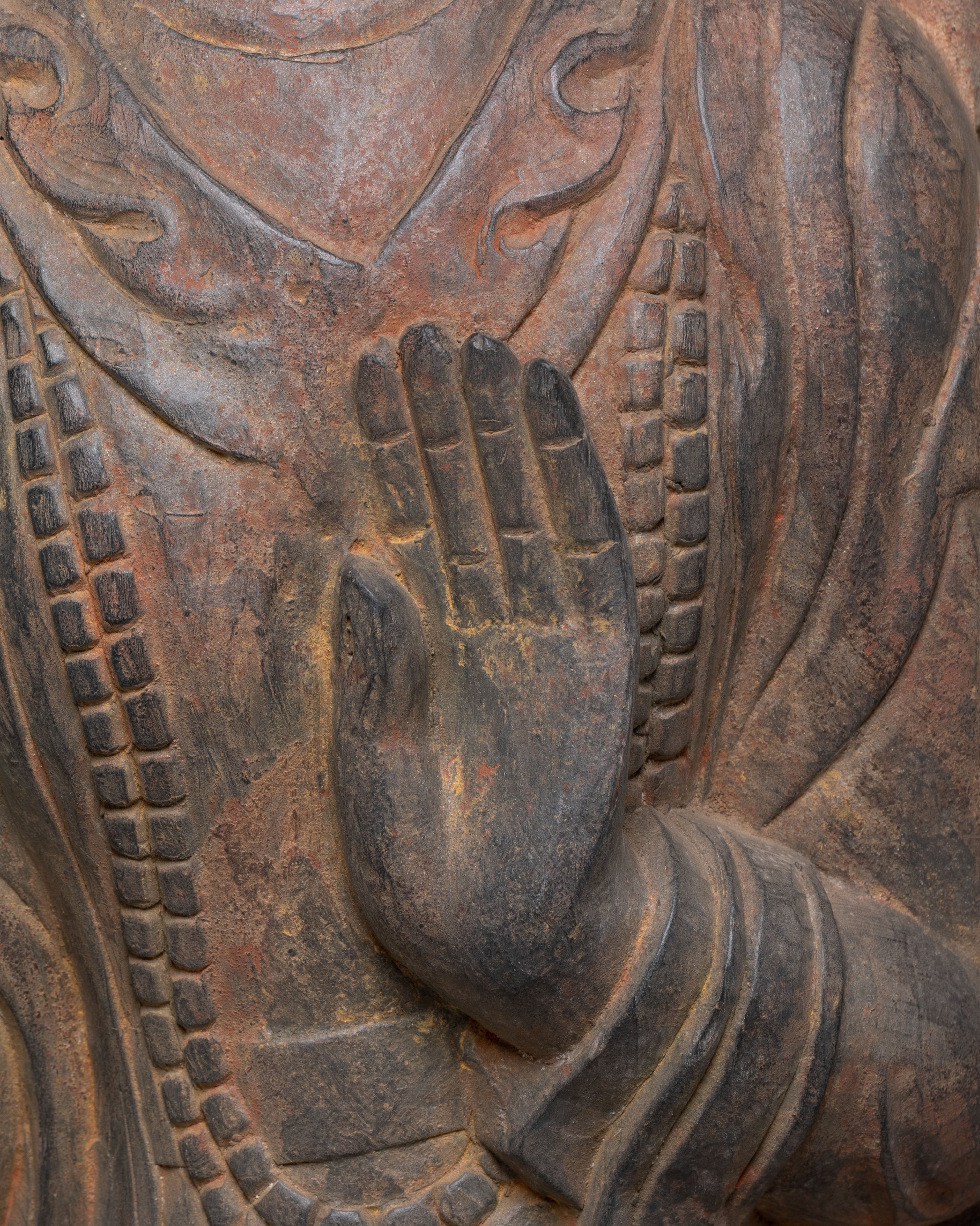 Divine Tara Compassion Statue | Hand-Carved Wooden Art