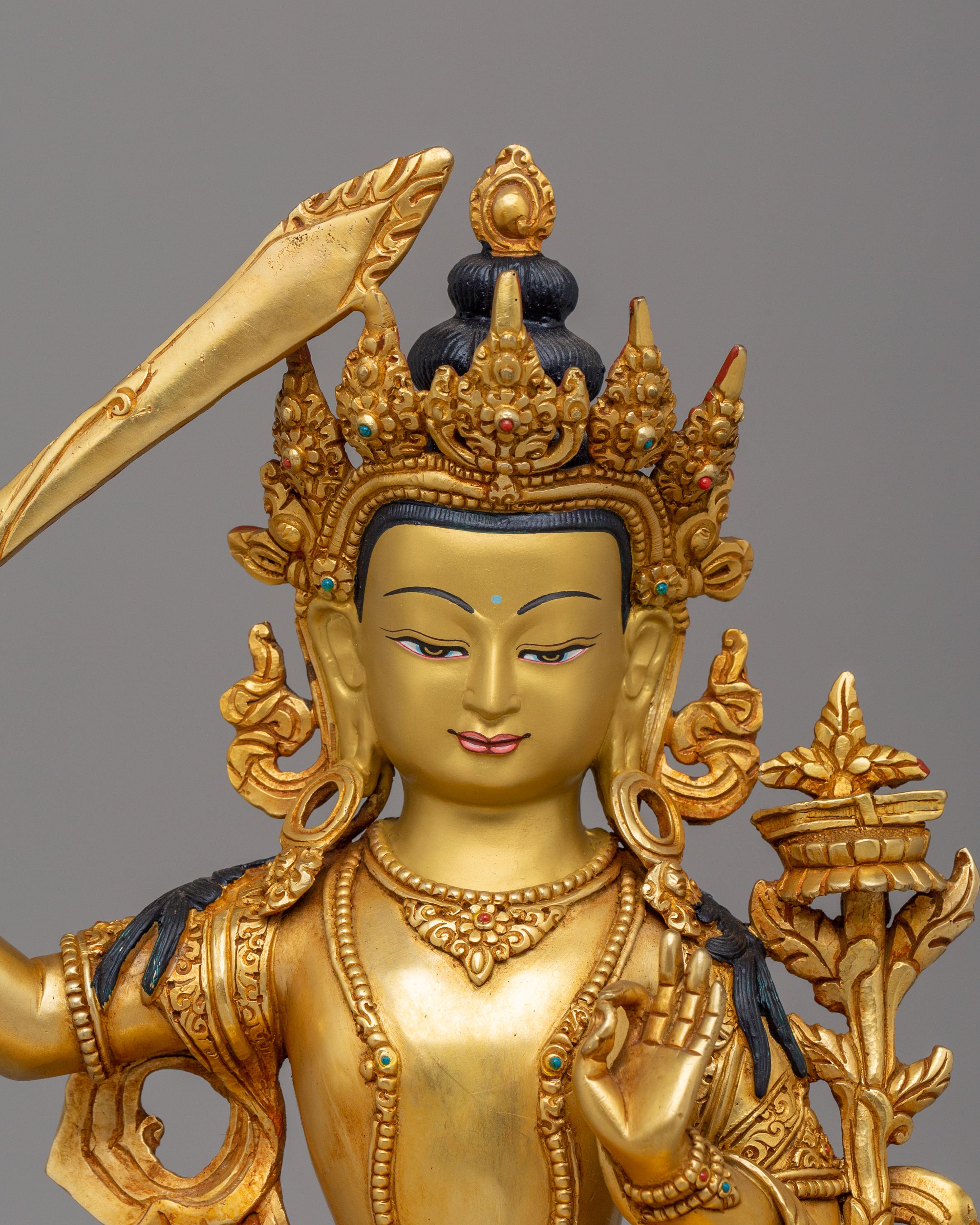 Lord Of Wisdom Manjushri Statue | Bodhisattva Of Enlightenment And Wisdom