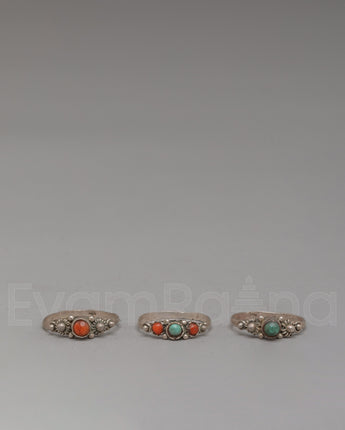 Handmade Stone Ring Set