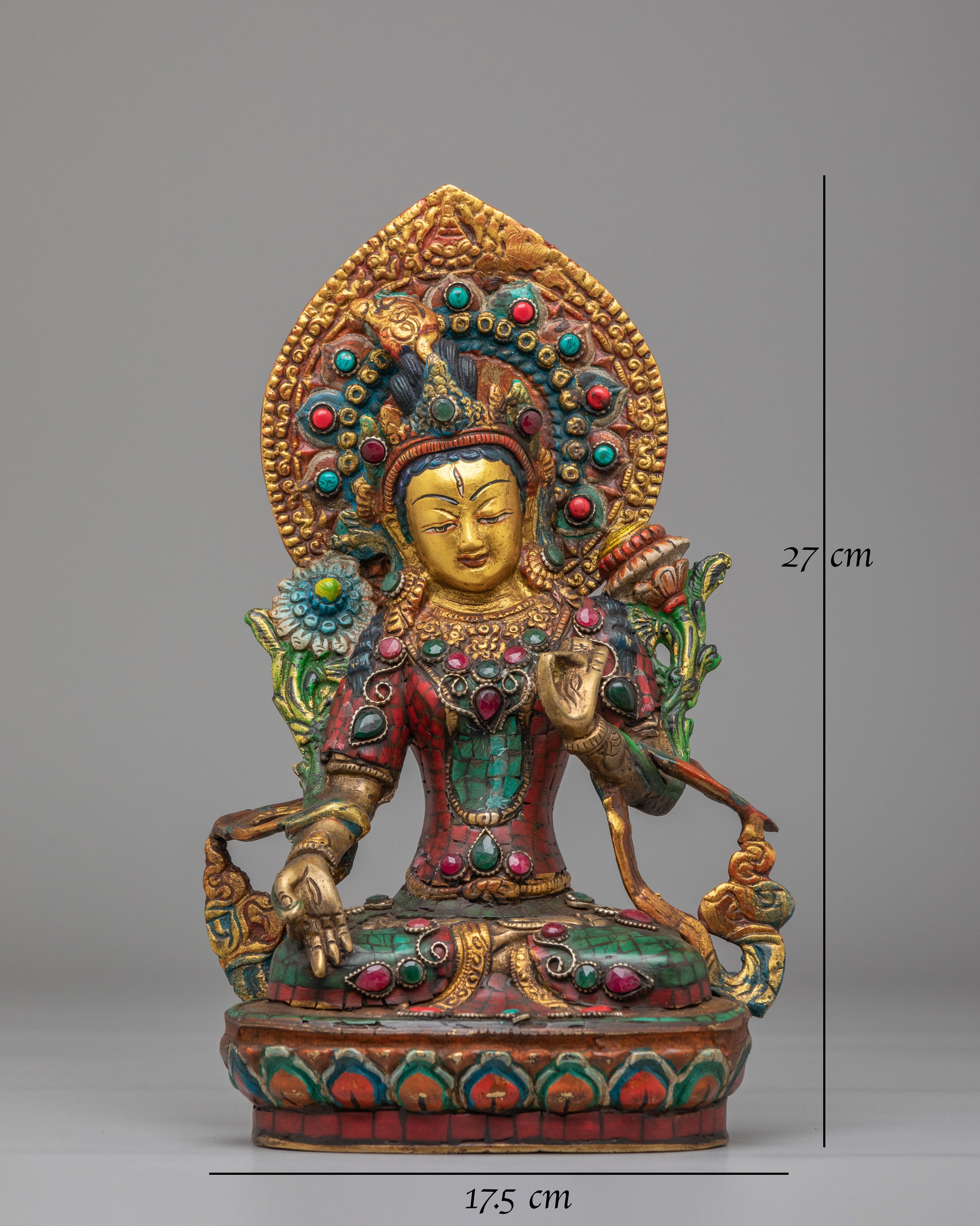 Spiritual Tibetan White Tara Statue | Symbol of Compassion