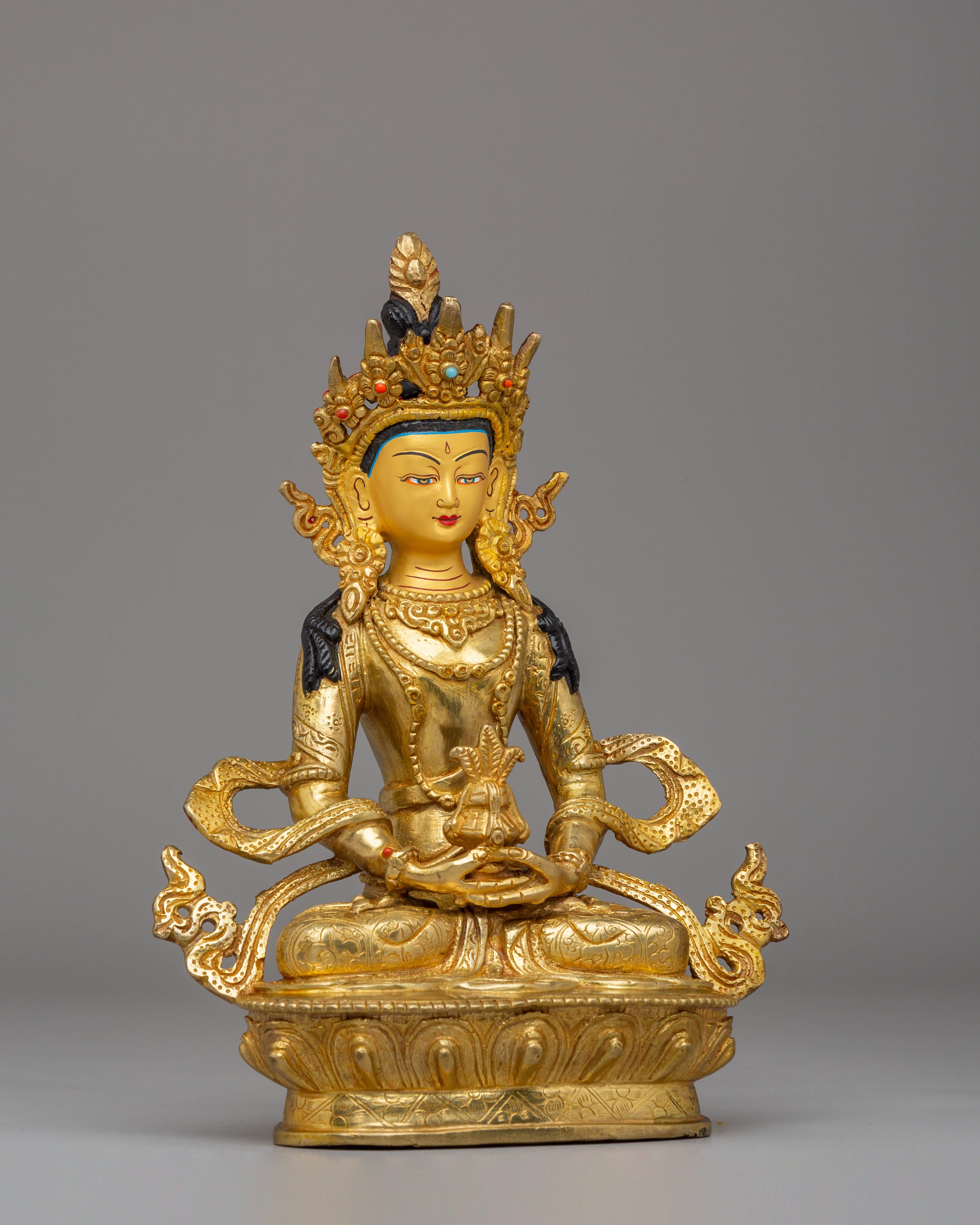 Handmade Amitayus Statue of Long Life | Tibetan Art