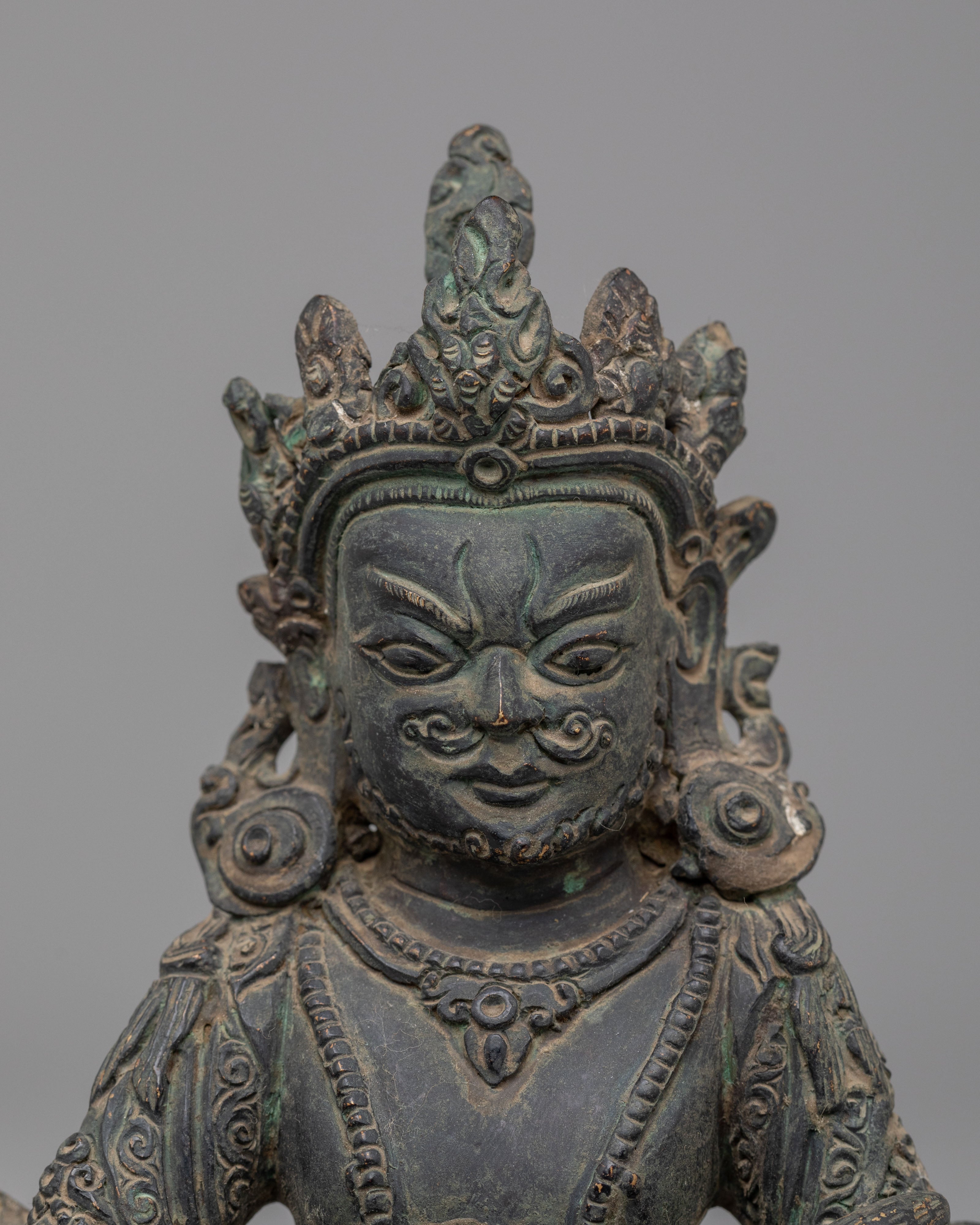 Handcrafted Himalayan Dzambhala Statue | Traditional Buddhist Art