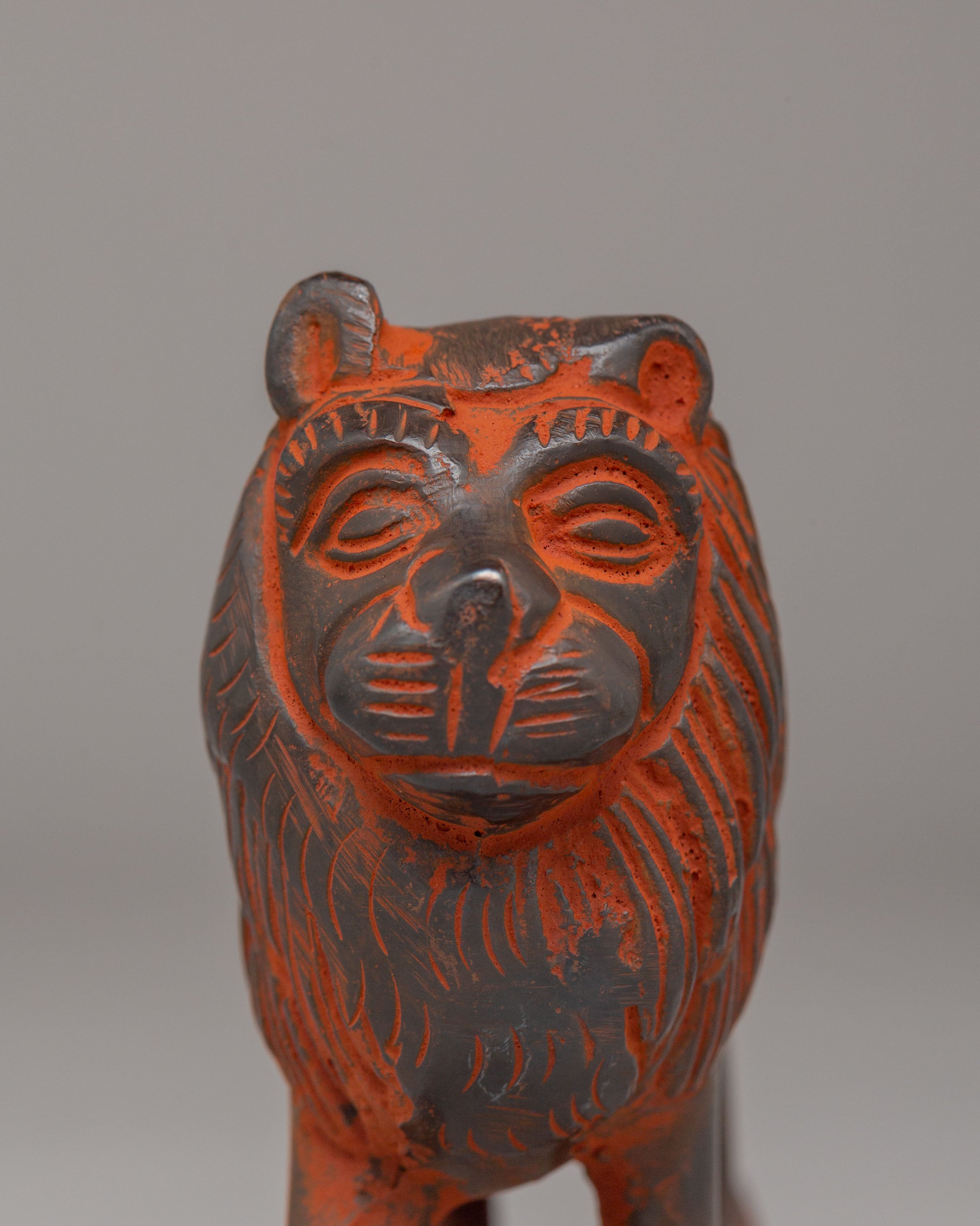 Traditional Lion | Hand Carved Wooden Lion