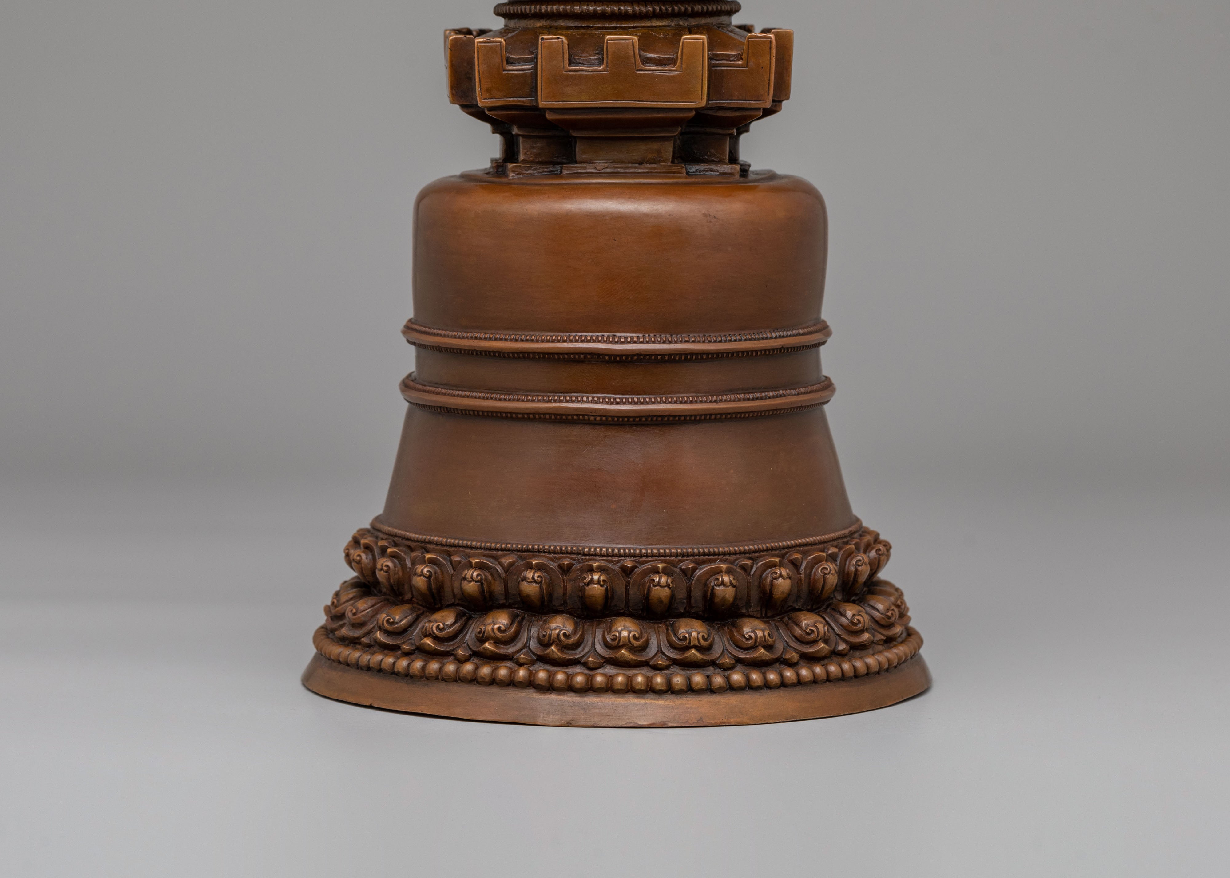 Tibetan Altar Kadampa Stupa | Copper Sacred Statue