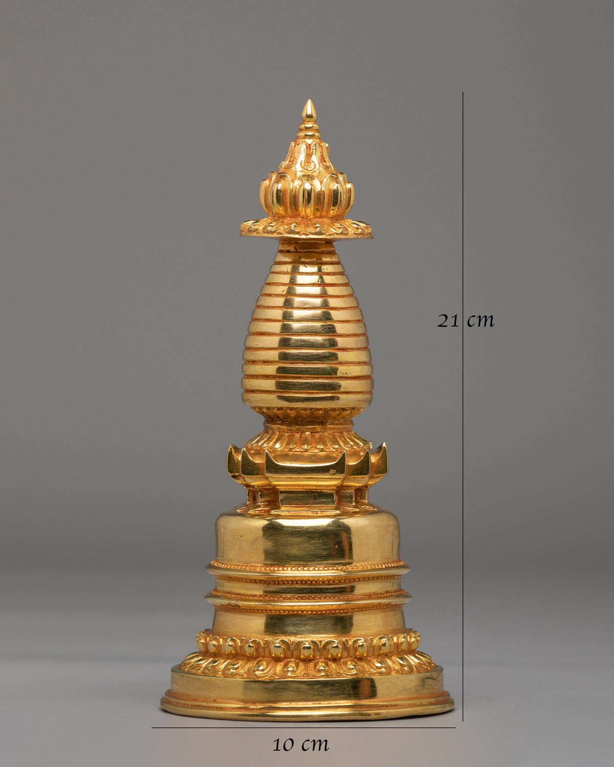 Handcrafted Altar Kadampa Chorten | Tibetan Buddhist Shrine Decor