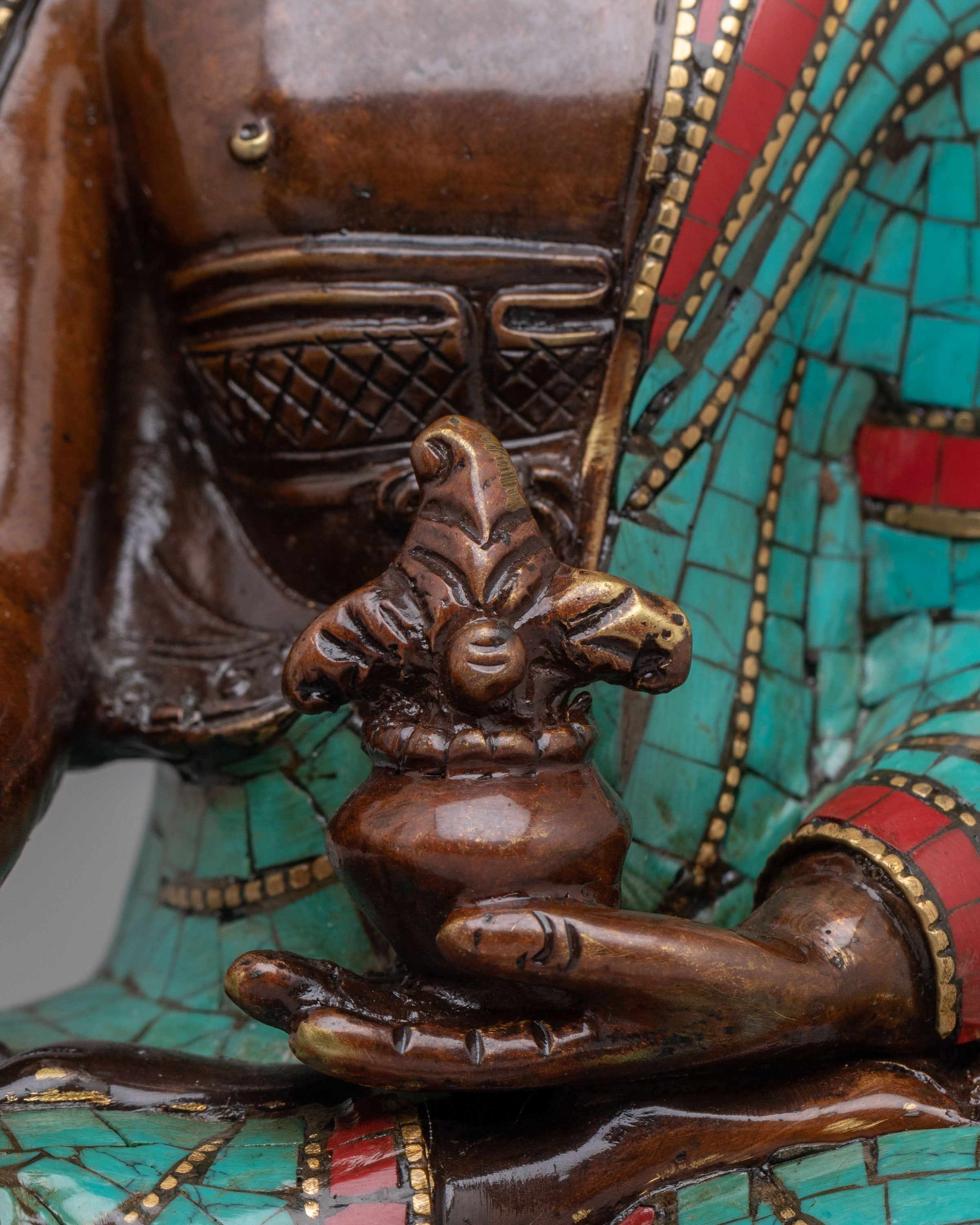 Tibetan Medicine Buddha Deity Statue | Spiritual Healing Decor