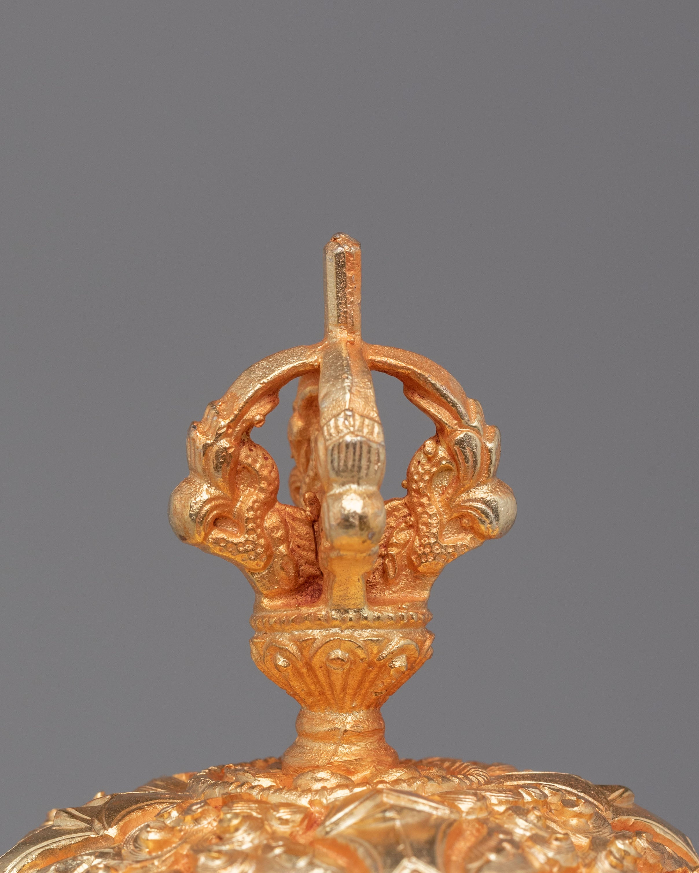 Tibetan Altar Offering Kapala | Copper Body with Electro Gold & Silver Plating