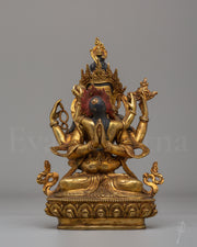 Sacred Chenrezig With Consort Statue 