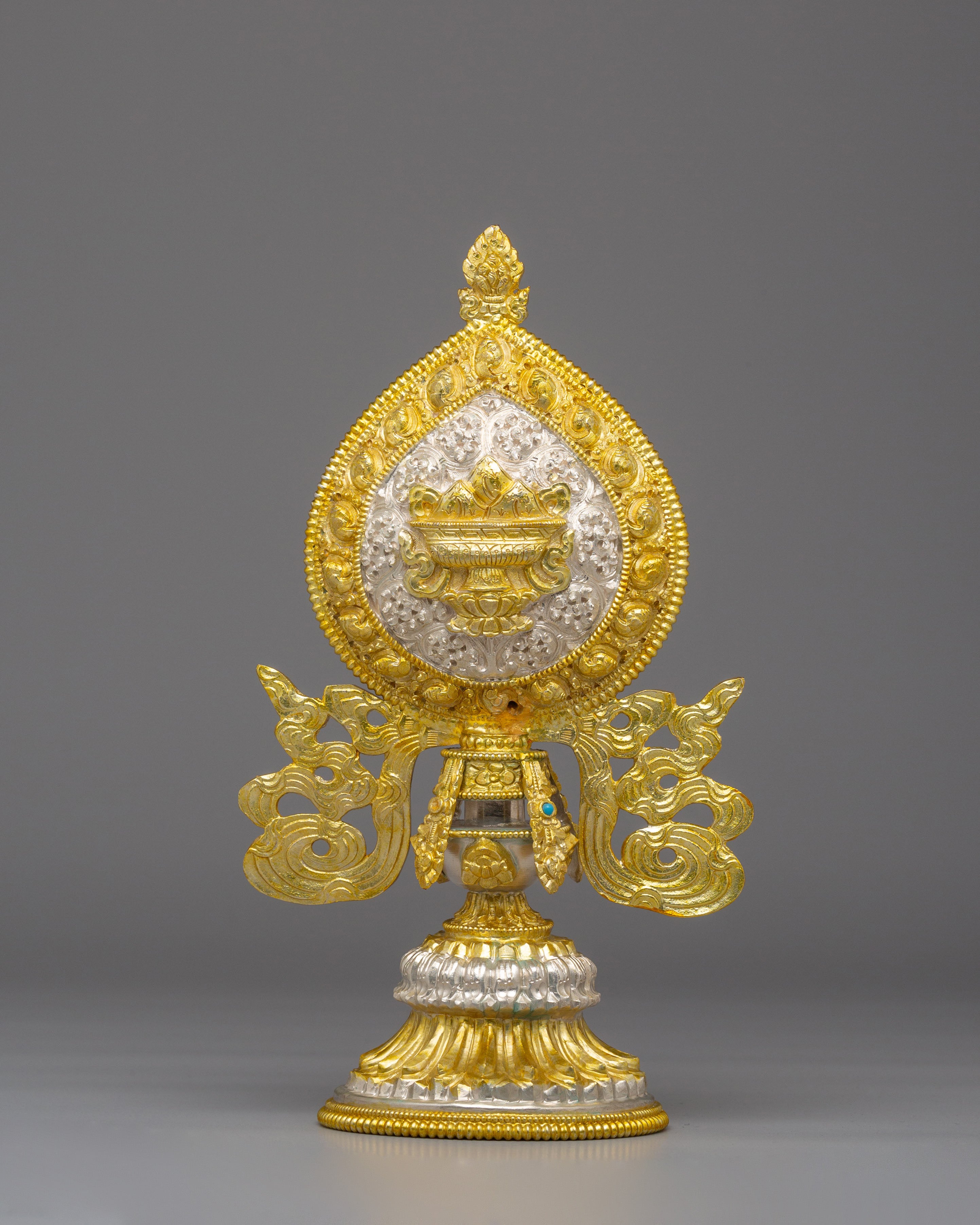 Tibetan Eight Auspicious Symbols | Copper Body, Electro Silver &amp; Gold Plating