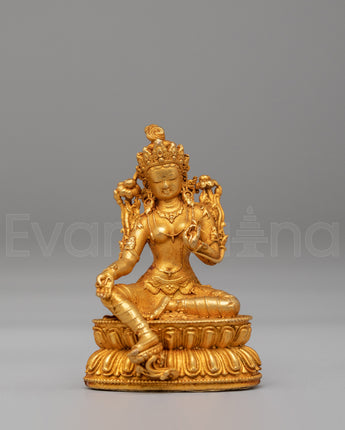Machine Made Green Tara Statue 