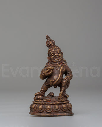 Black Dzambhala Wealth Deity Sculpture