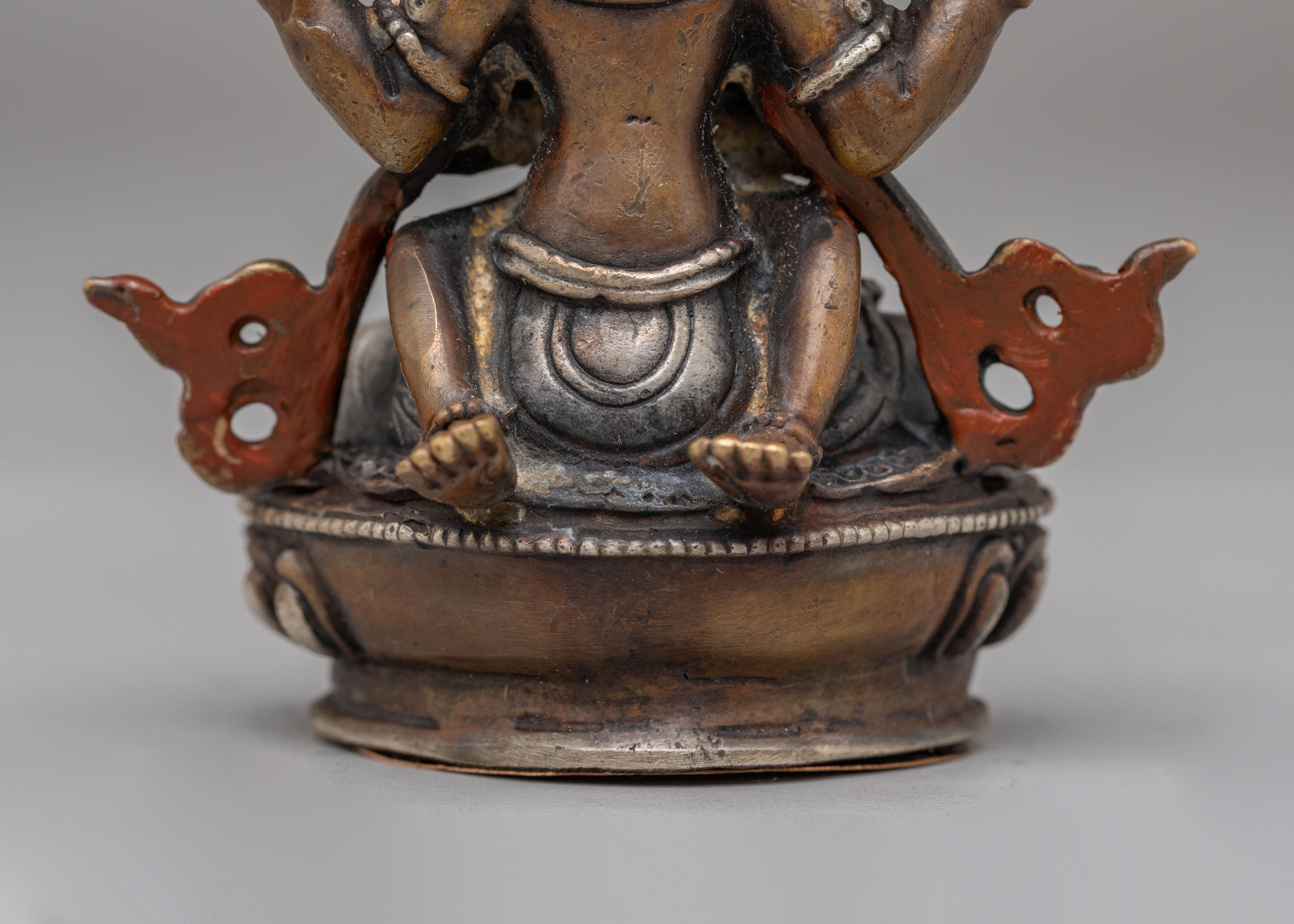 Handmade Chenrezig with Consort Statue | Tibetan Bodhisattva