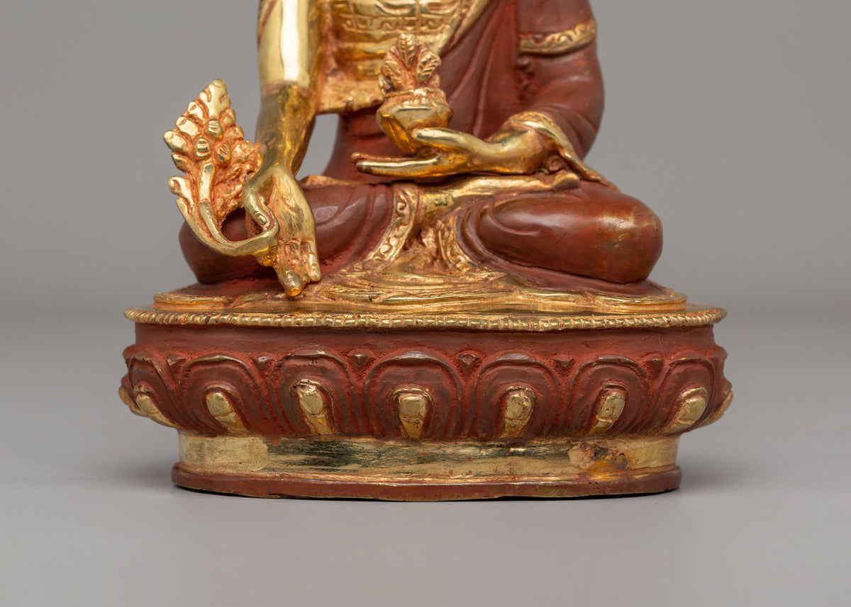 Buddhist Deity Medicine Buddha Statue | Healing Buddha Altar Decor