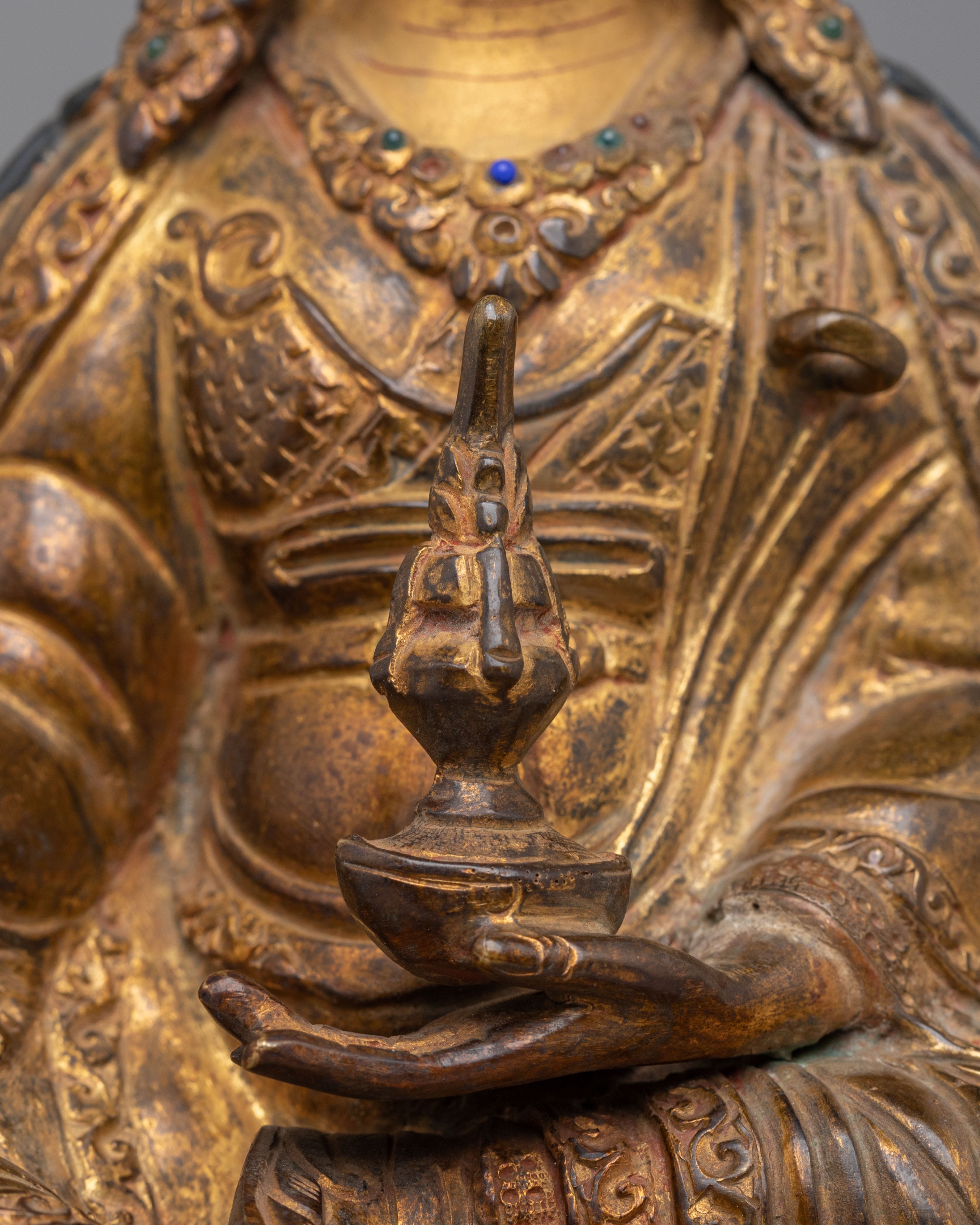 Buddhist Guru Rinpoche Sculpture | Symbol of Wisdom and Compassion