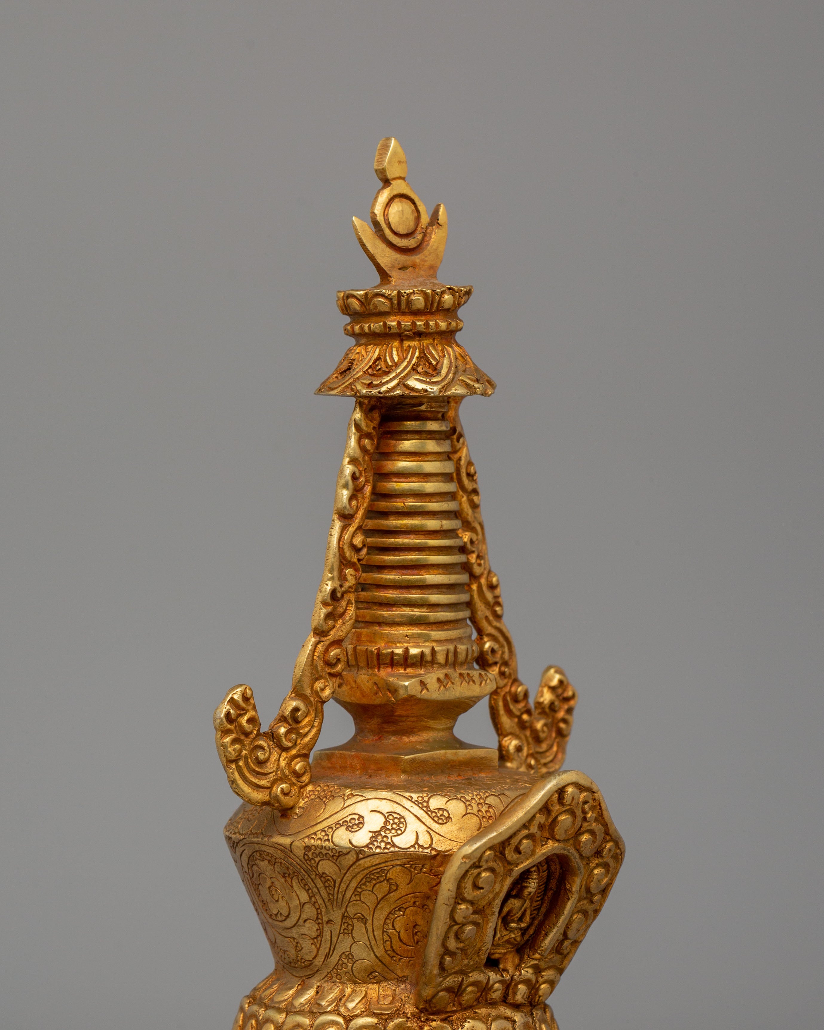 Eight Great Buddhist Stupa Set | Himalayan Chorten Set for Altar
