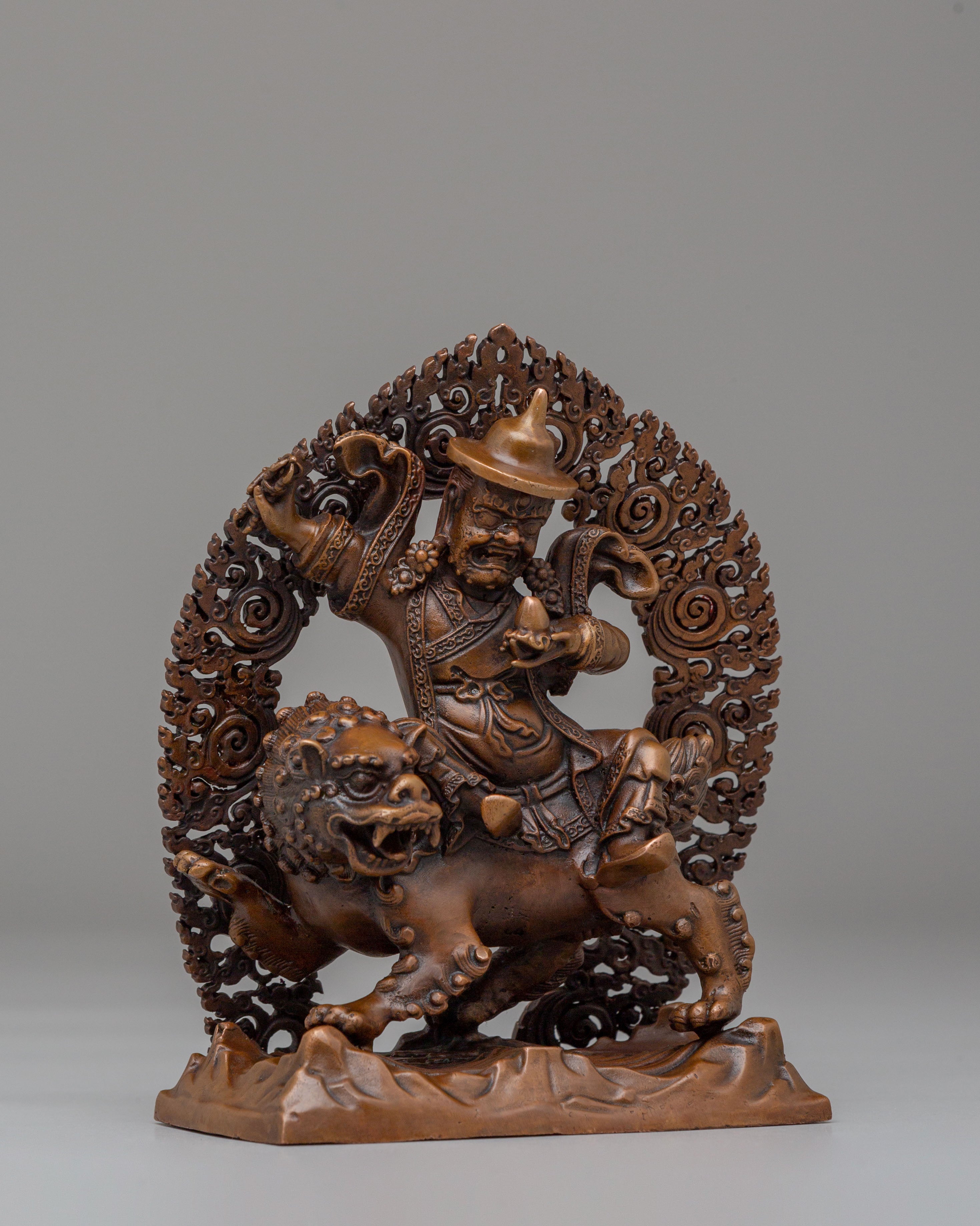 Handmade Dorje Legpa Statue | Tibetan Protector Deity Sculpture