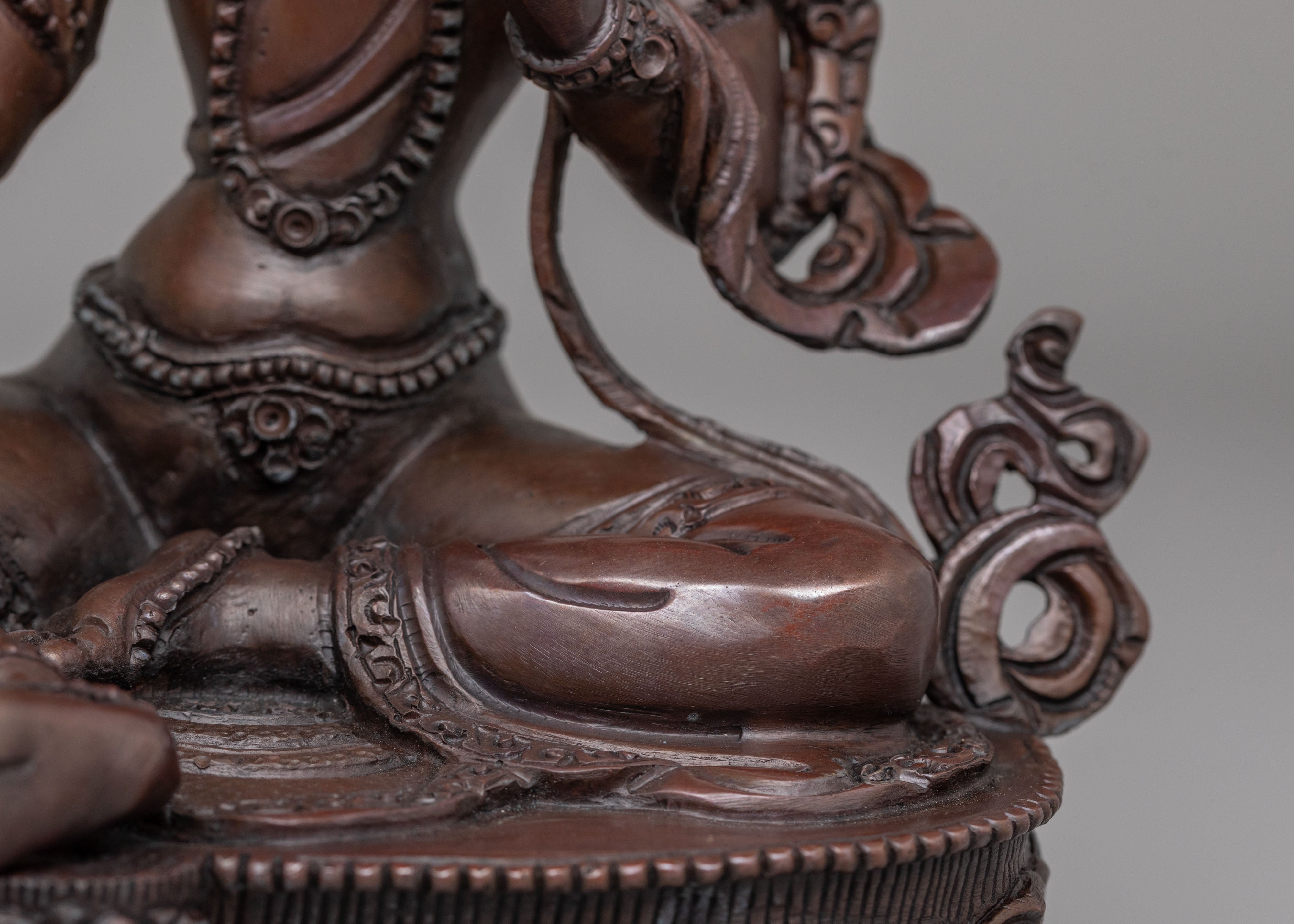 Sacred Green Tara Altar Statue | Compassionate Goddess Figurine