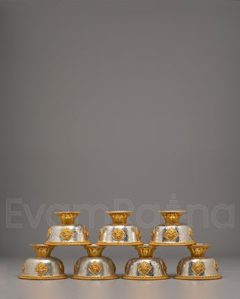Tibetan Altar Offering Bowl Set