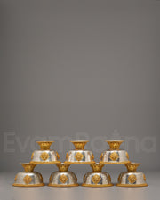 Tibetan Altar Offering Bowl Set